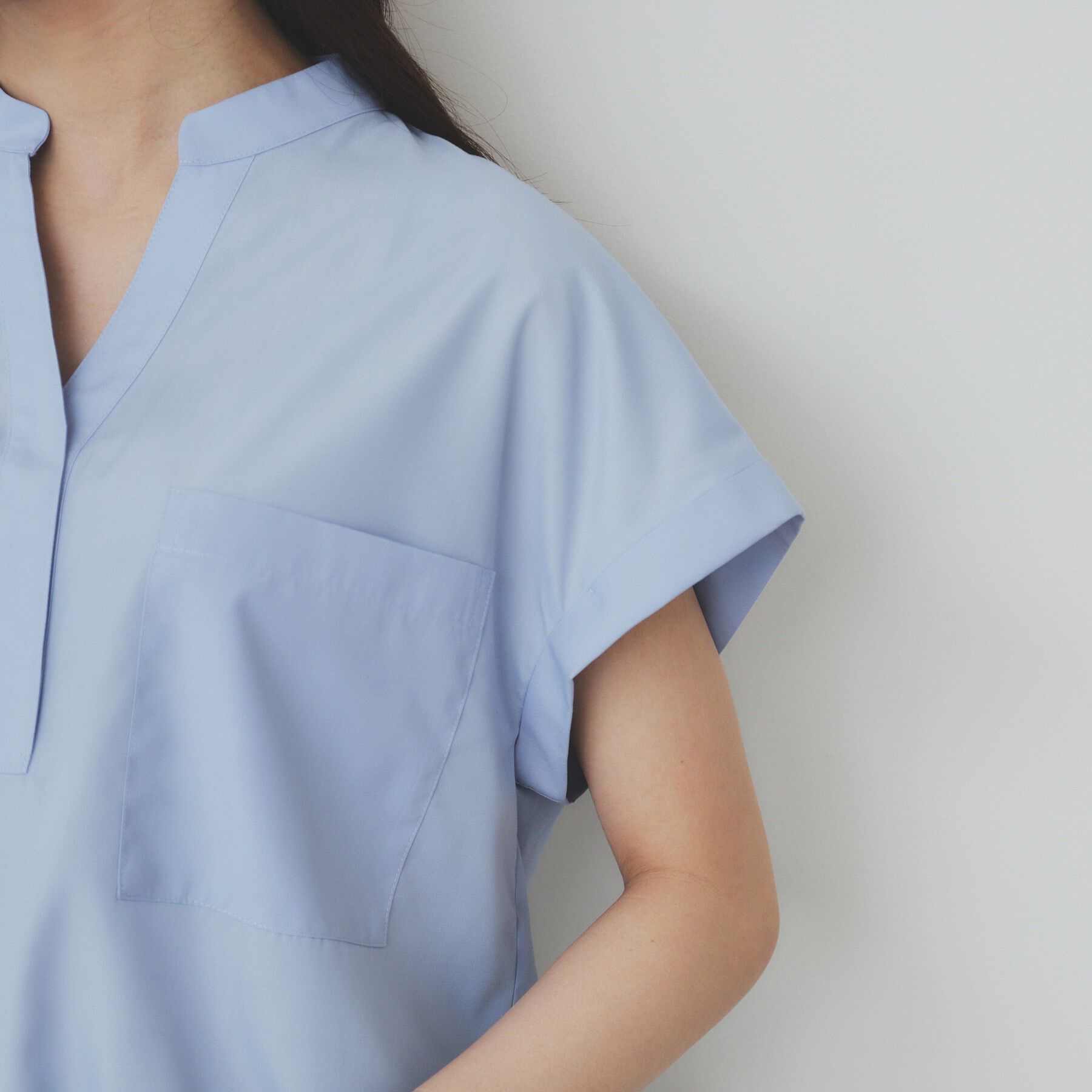 index「ダブルポケットスキッパーシャツ【洗濯機洗い可/イージーアイロン】」|シャツ・ブラウス|