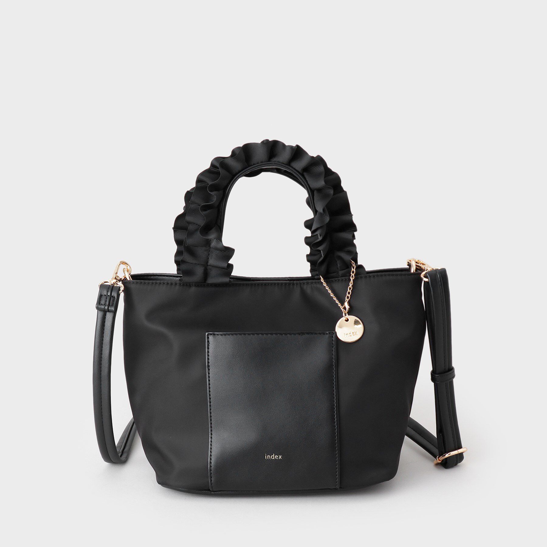 index「【2WAY】持ち手フリルトートバッグ」|トートバッグ|