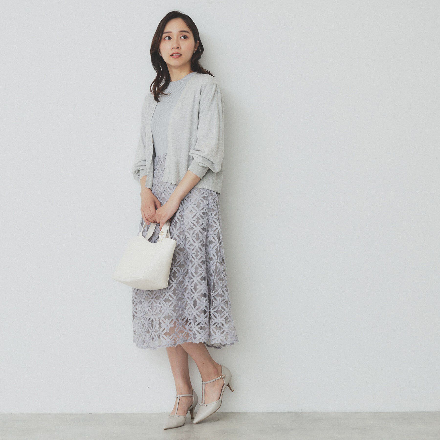 index「《5色展開》コンパクトショートカーディガン【洗濯機洗い可】」|カーディガン|