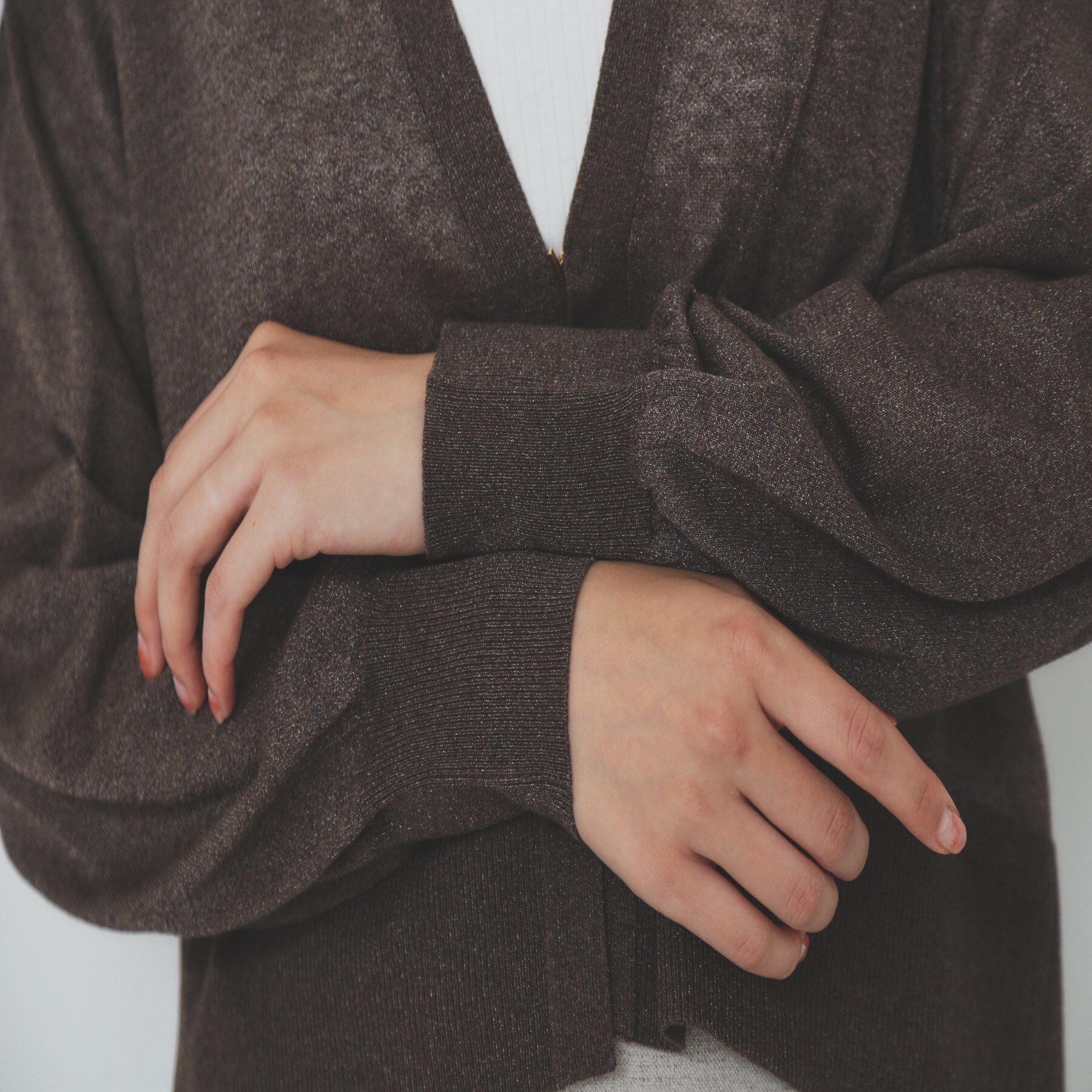 index「《5色展開》コンパクトショートカーディガン【洗濯機洗い可】」|カーディガン|