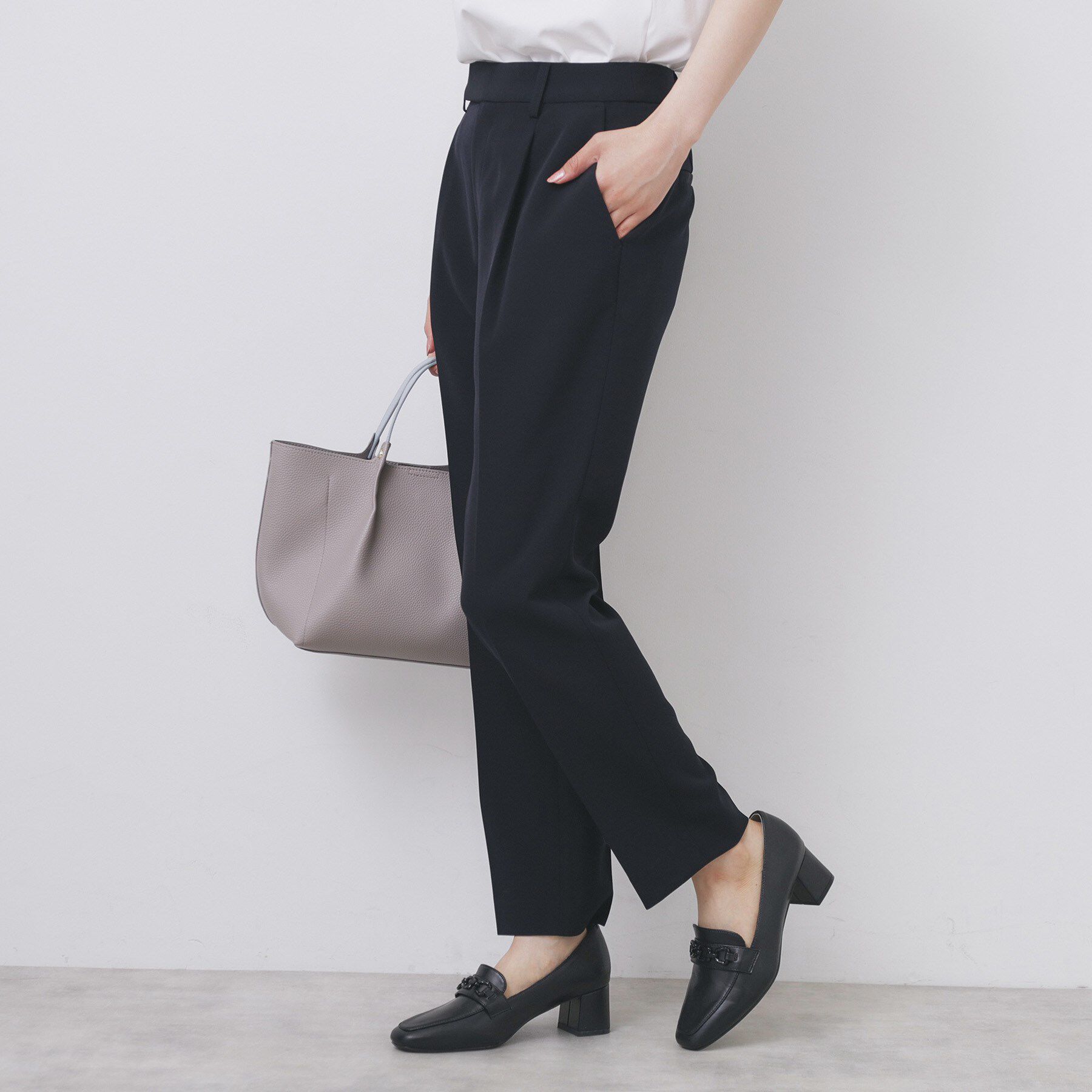 index「《XS-LLサイズ》ストレッチテーパードパンツ/セットアップ対応【洗濯機洗い可/イージーアイロン/防」|その他|