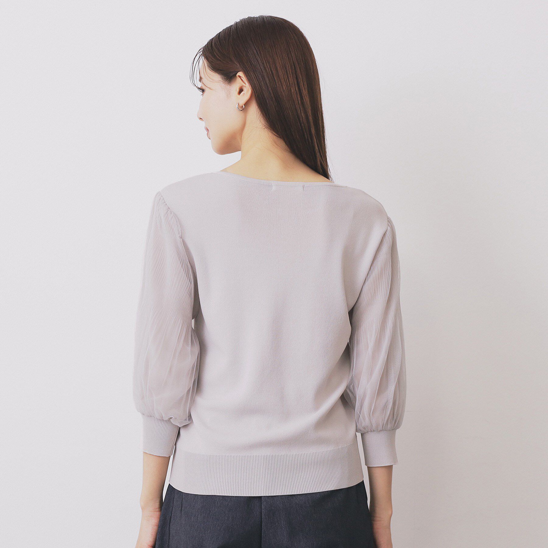 index「《5色展開》マジョリカプリーツスリーブニット【洗濯機洗い可】」|ニット・セーター|