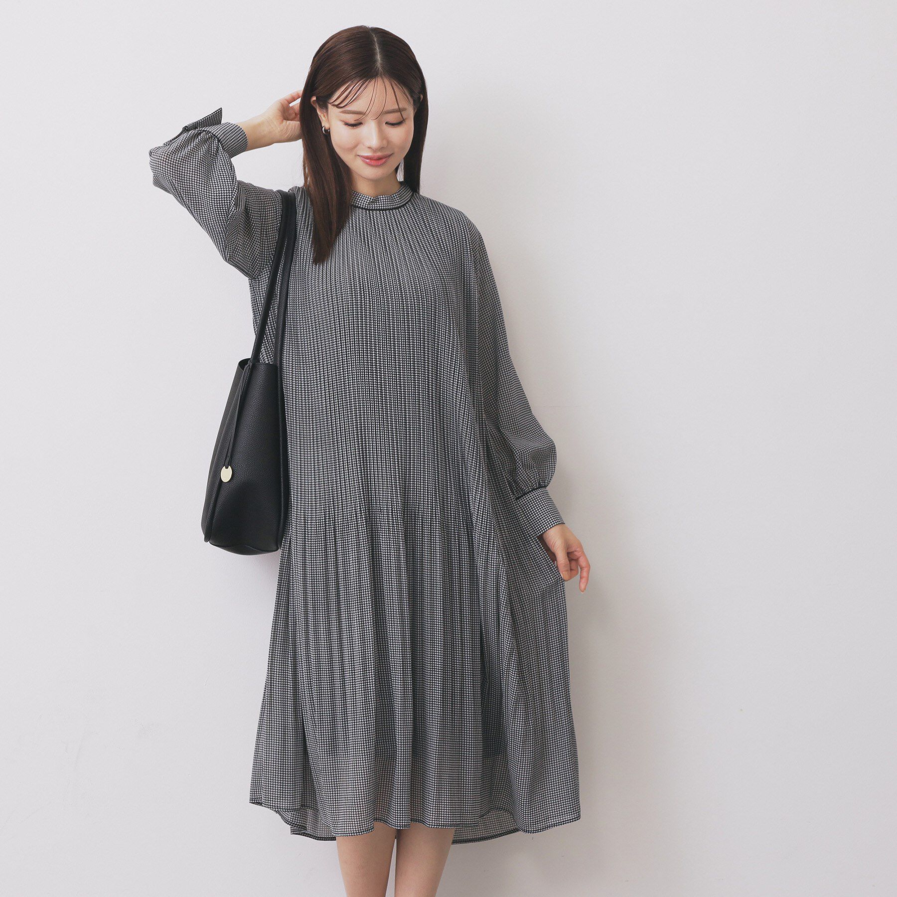 index「《5色展開/S-3Lサイズ》プリーツフレアワンピース【洗濯機OK/防シワ】」|ワンピース|