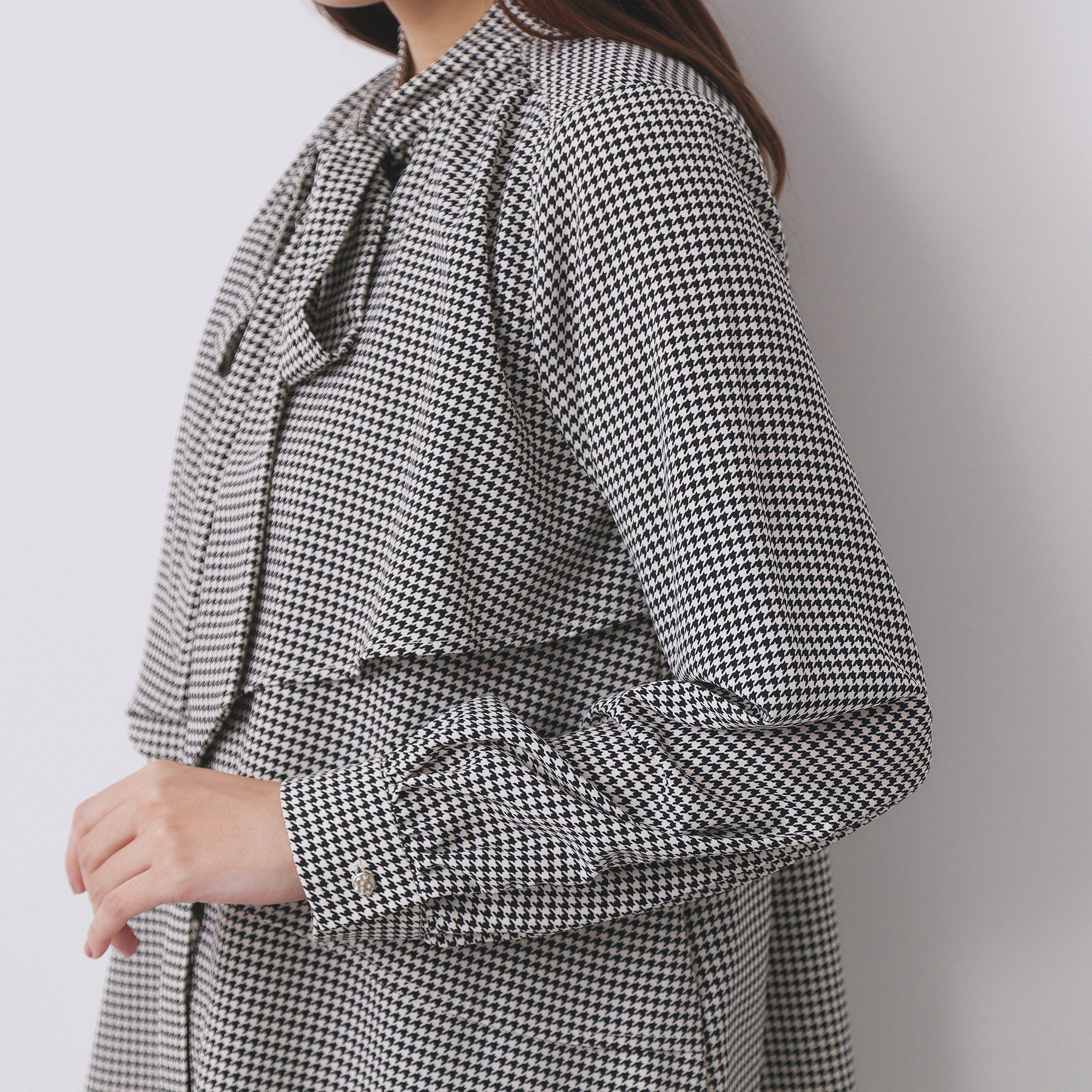 index「アシンメトリーレイヤードボウタイブラウス【洗濯機OK/イージーアイロン/防シワ】《XS～3L》」|シャツ・ブラウス|