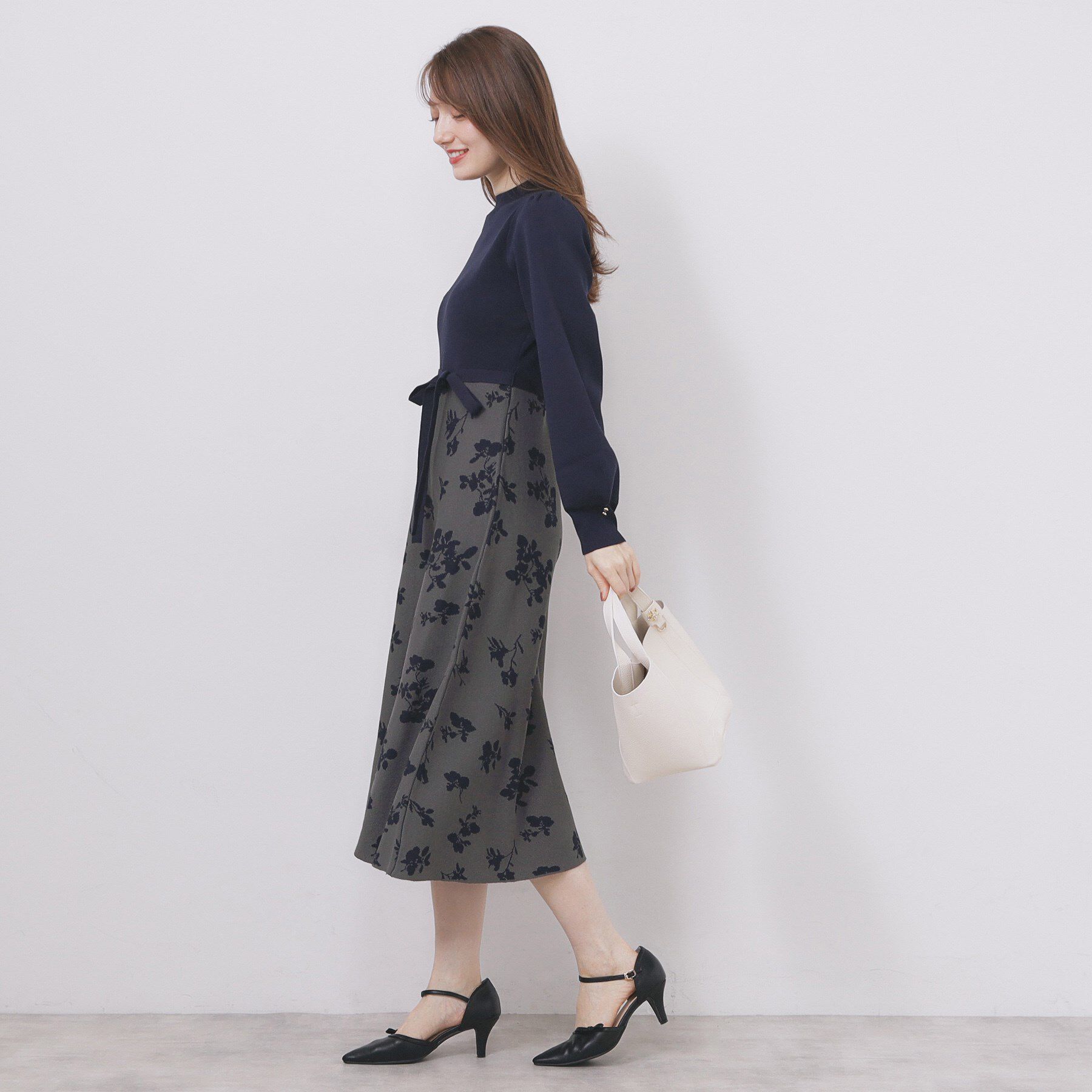 index「ハイネックニットワンピース【洗濯機OK/抗ピル】」|ワンピース|