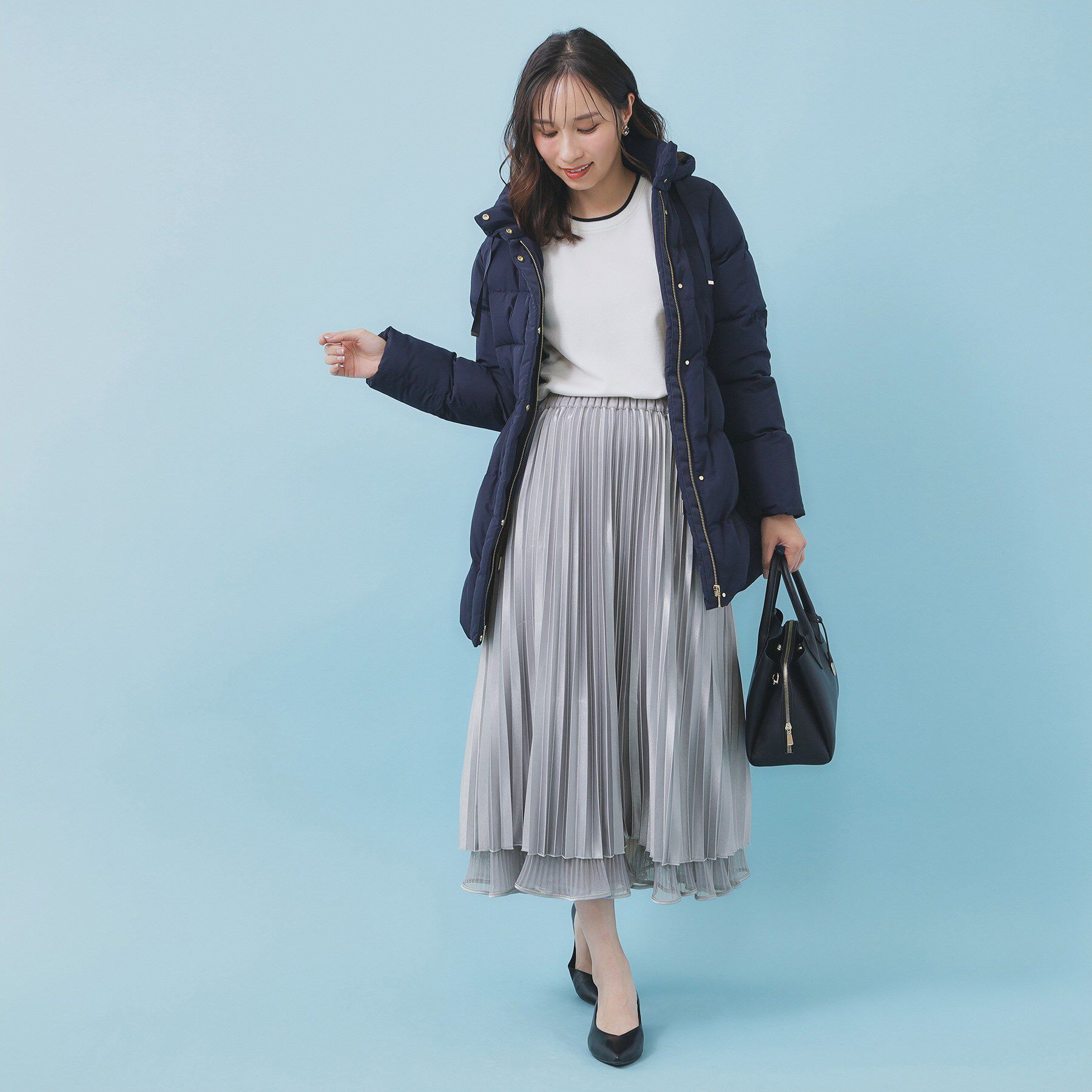 index「リバーシブルチュールティアードフレアスカート【洗濯機OK】」|スカート|