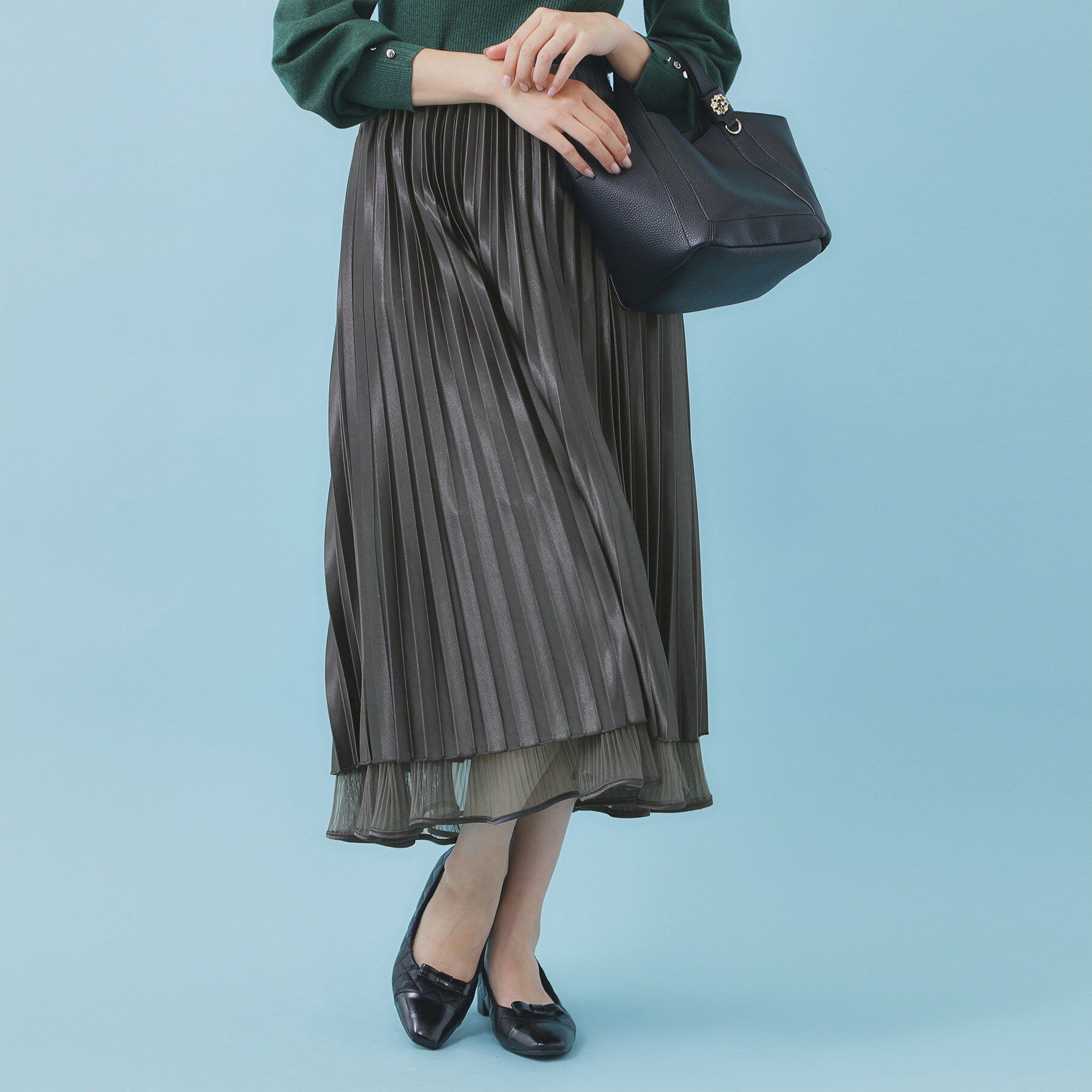 index「リバーシブルチュールティアードフレアスカート【洗濯機OK】」|スカート|