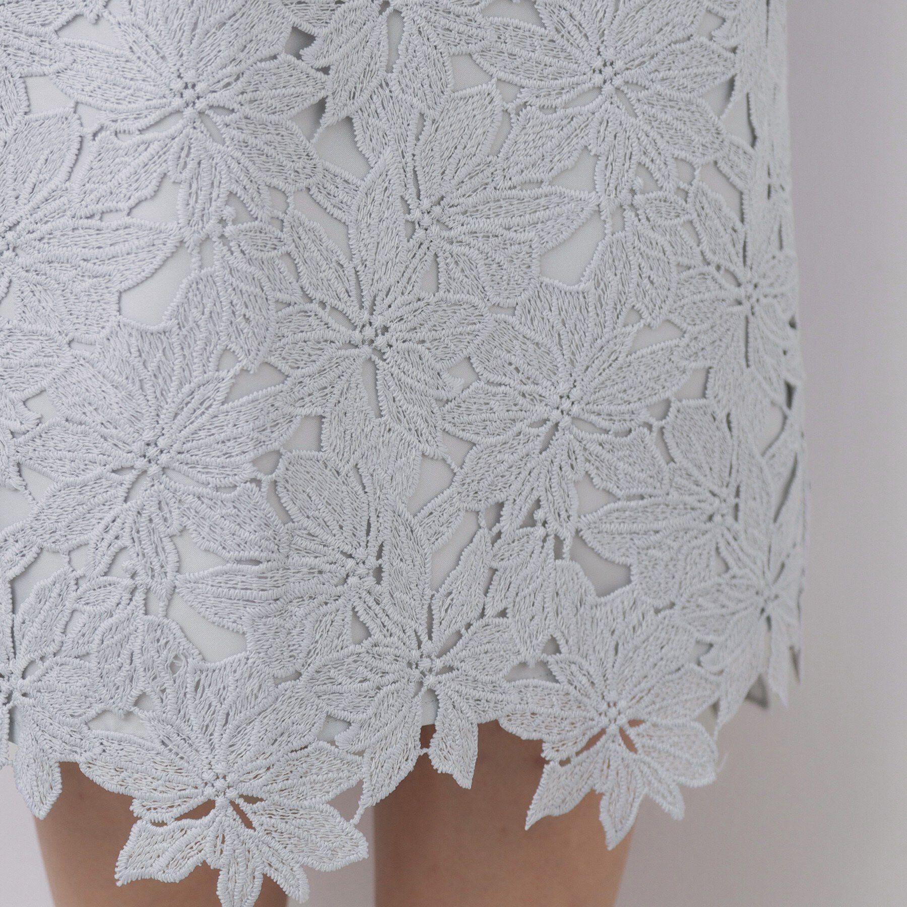 index「フラワーレースタイトスカート【洗濯機OK】《XS～3L》」|スカート|