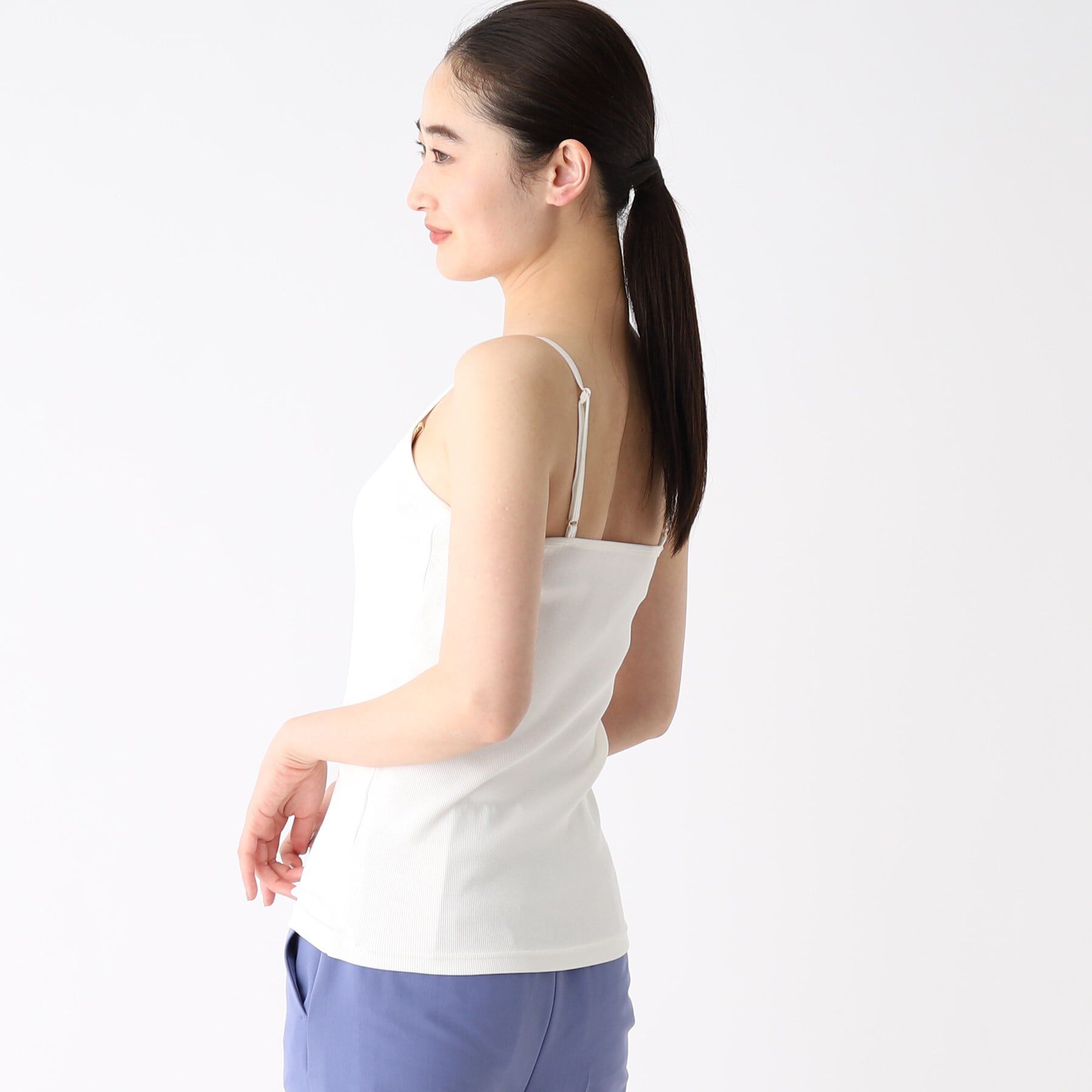 OPAQUE.CLIP「リブキャミソール【洗濯機洗い可】」|キャミソール|