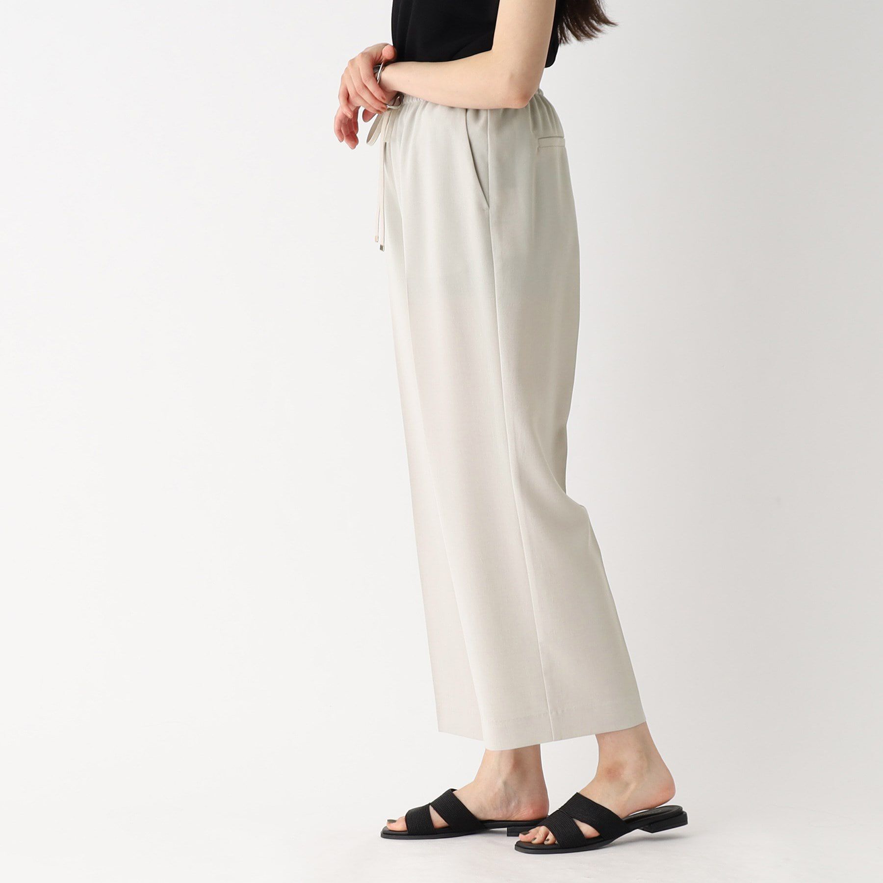 OPAQUE.CLIP「《トールサイズ有》セットアップ対応 イージーワイドパンツ【洗濯機洗い可/イージーケア/ストレッチ】」|その他|