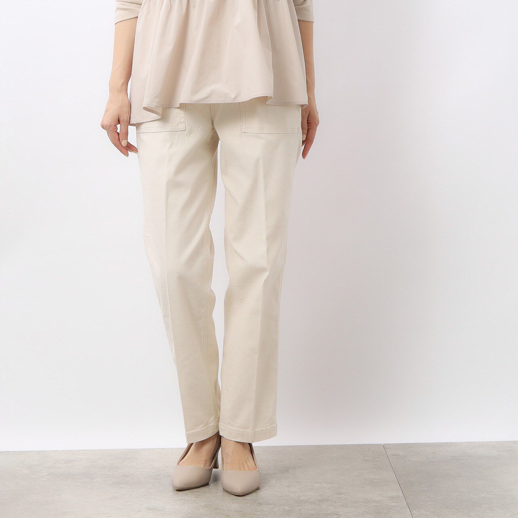 OPAQUE.CLIP「オーガニックコットン混 ベイカーパンツ」|その他|