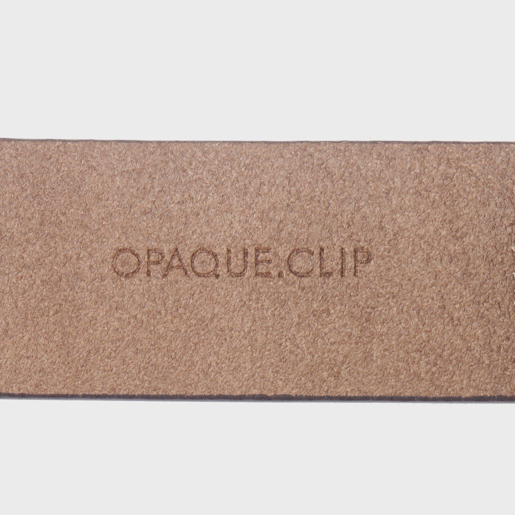 OPAQUE.CLIP「変形メタル幅広ベルト」|ベルト|