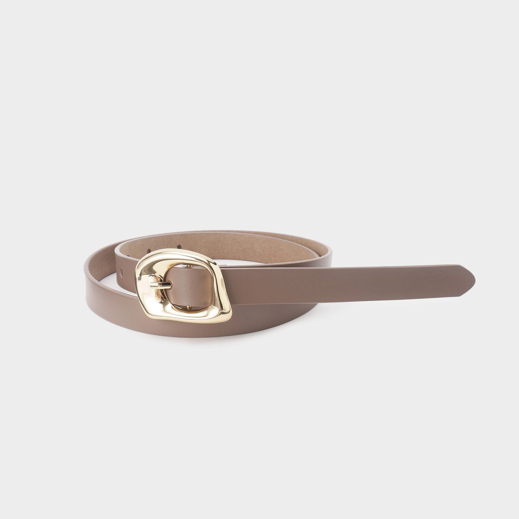 OPAQUE.CLIP「変形メタル幅細ベルト」|ベルト|