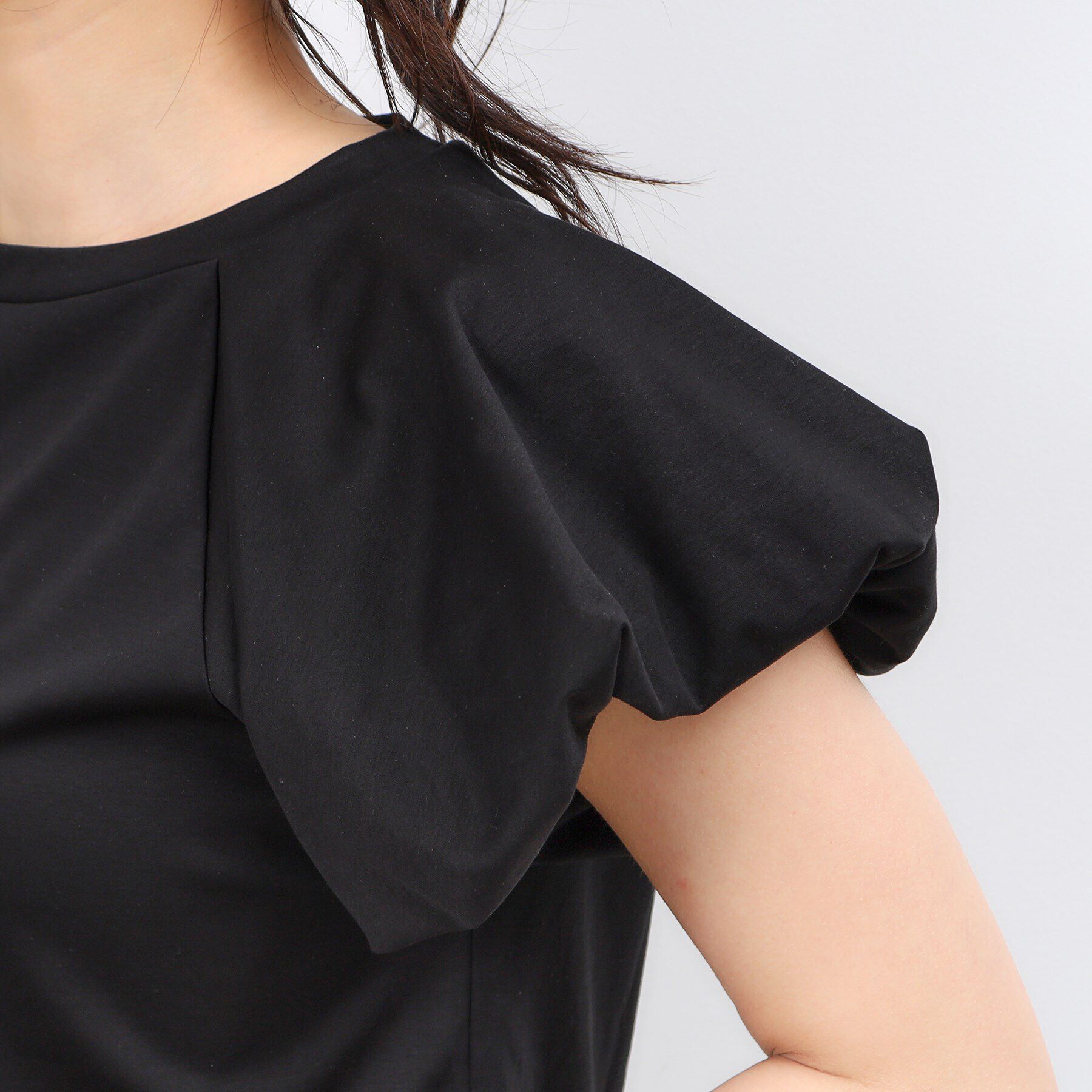 OPAQUE.CLIP「《美人百花掲載》バルーンスリーブカットソー【洗濯機洗い可】」|Tシャツ・カットソー|