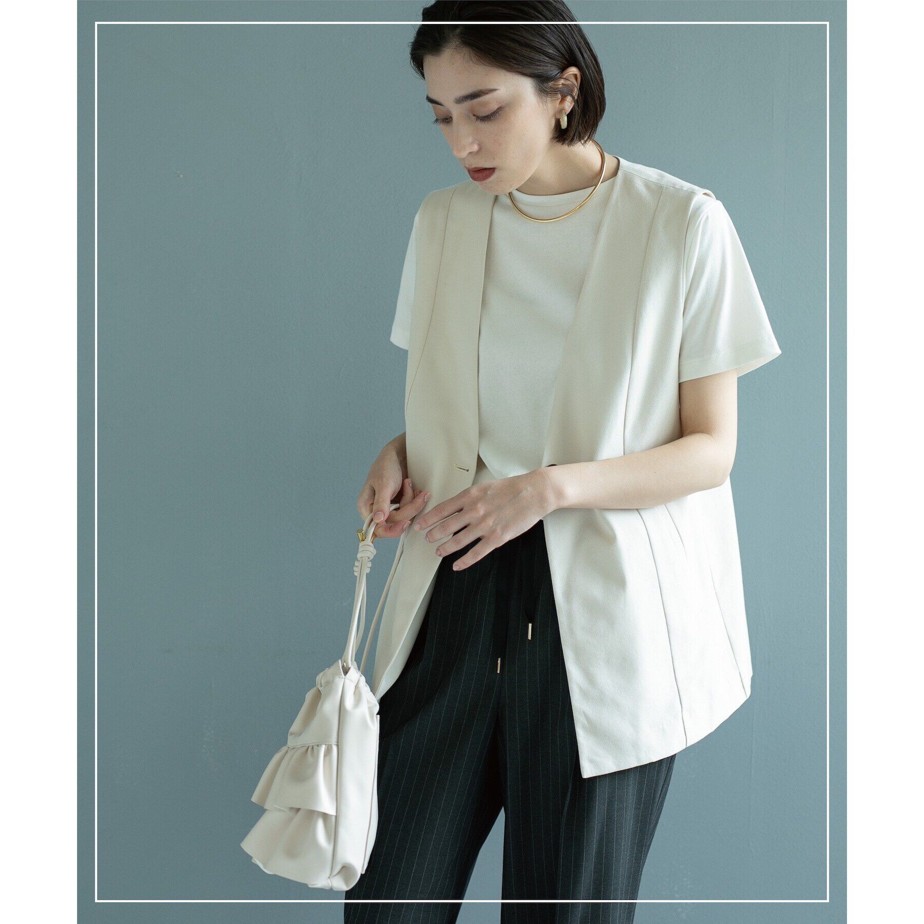 OPAQUE.CLIP「ベーシックTシャツ【接触冷感／UVケア／汗染み防止】」|Tシャツ・カットソー|