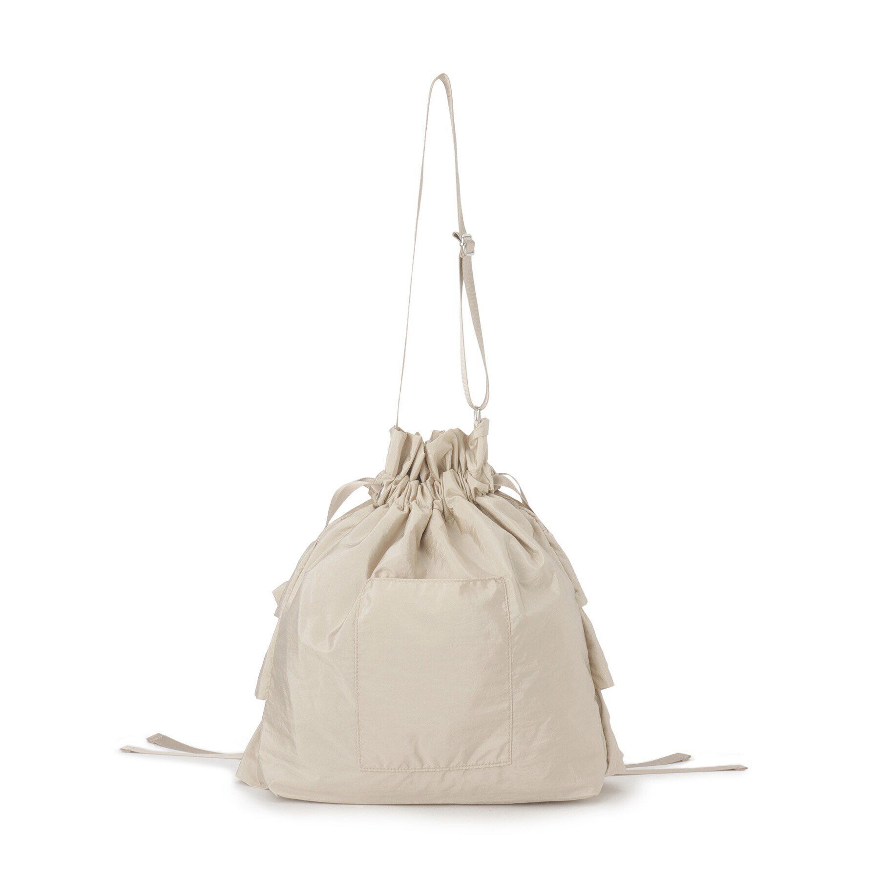 OPAQUE.CLIP「【2WAY／A4サイズ対応】ドロストリボンフリルティアードショルダーバッグ」|ショルダー・メッセンジャー|