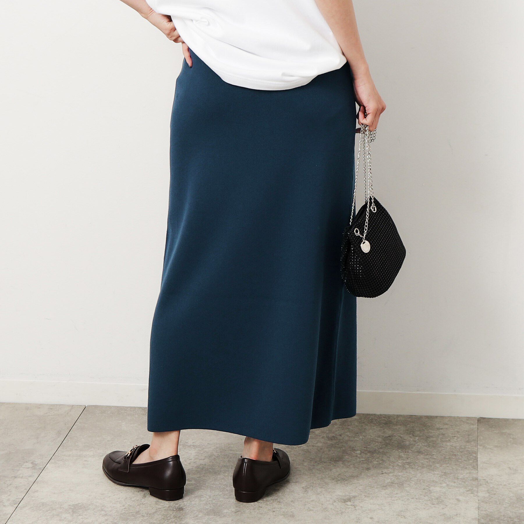 OPAQUE.CLIP「ニットナロースカート／セットアップ対応【洗濯機洗い可】」|スカート|