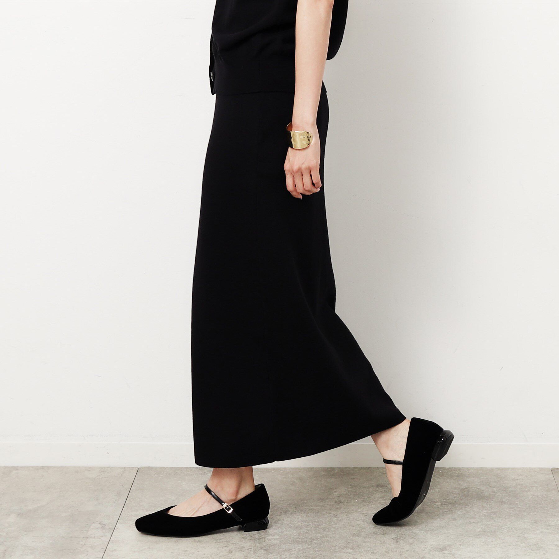 OPAQUE.CLIP「ニットナロースカート／セットアップ対応【洗濯機洗い可】」|スカート|