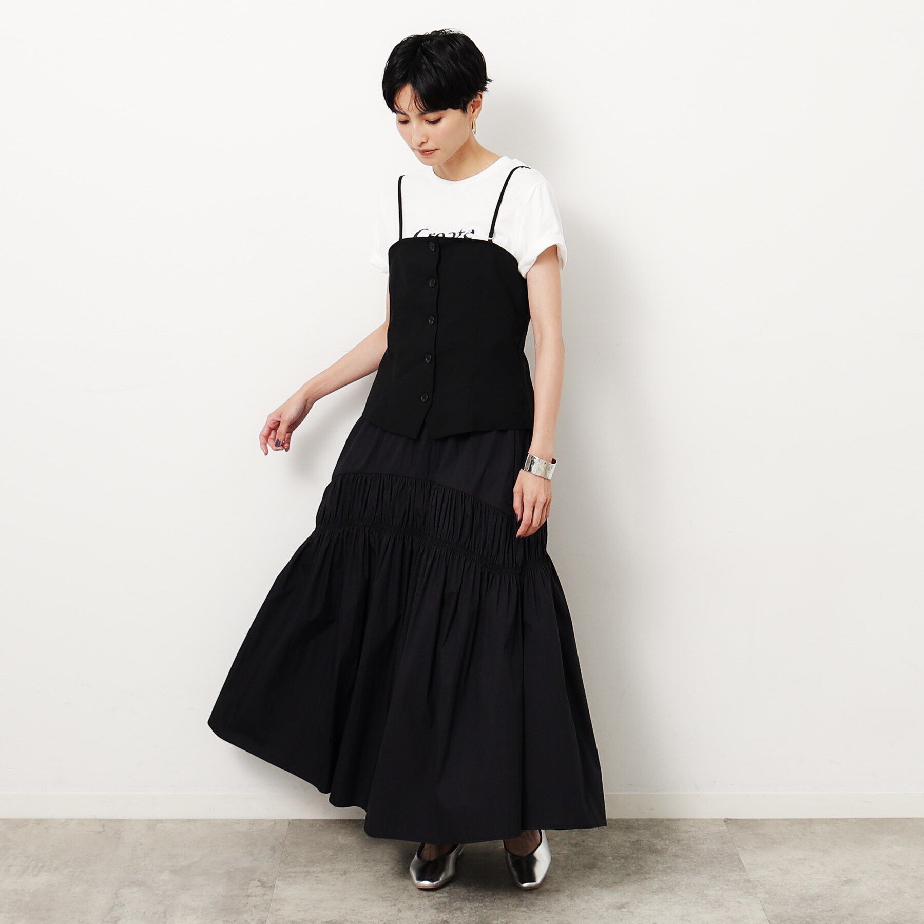 OPAQUE.CLIP「《VERY掲載》2WAYキャミビスチェ【洗濯機洗い可】」|キャミソール|