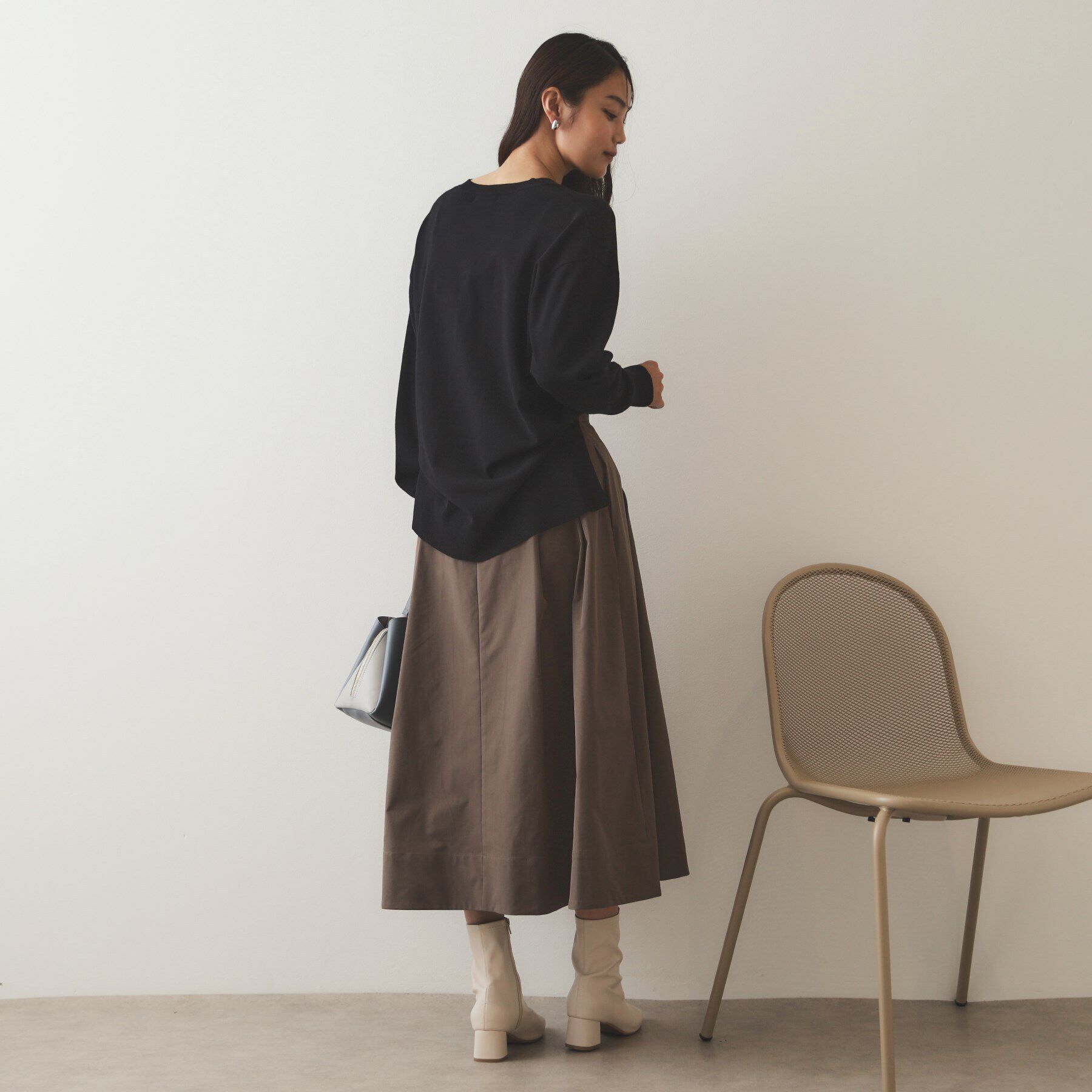 OPAQUE.CLIP「《S-LLsize》Vネックリラクシーニット【洗濯機洗い可/UVケア】」|ニット・セーター|