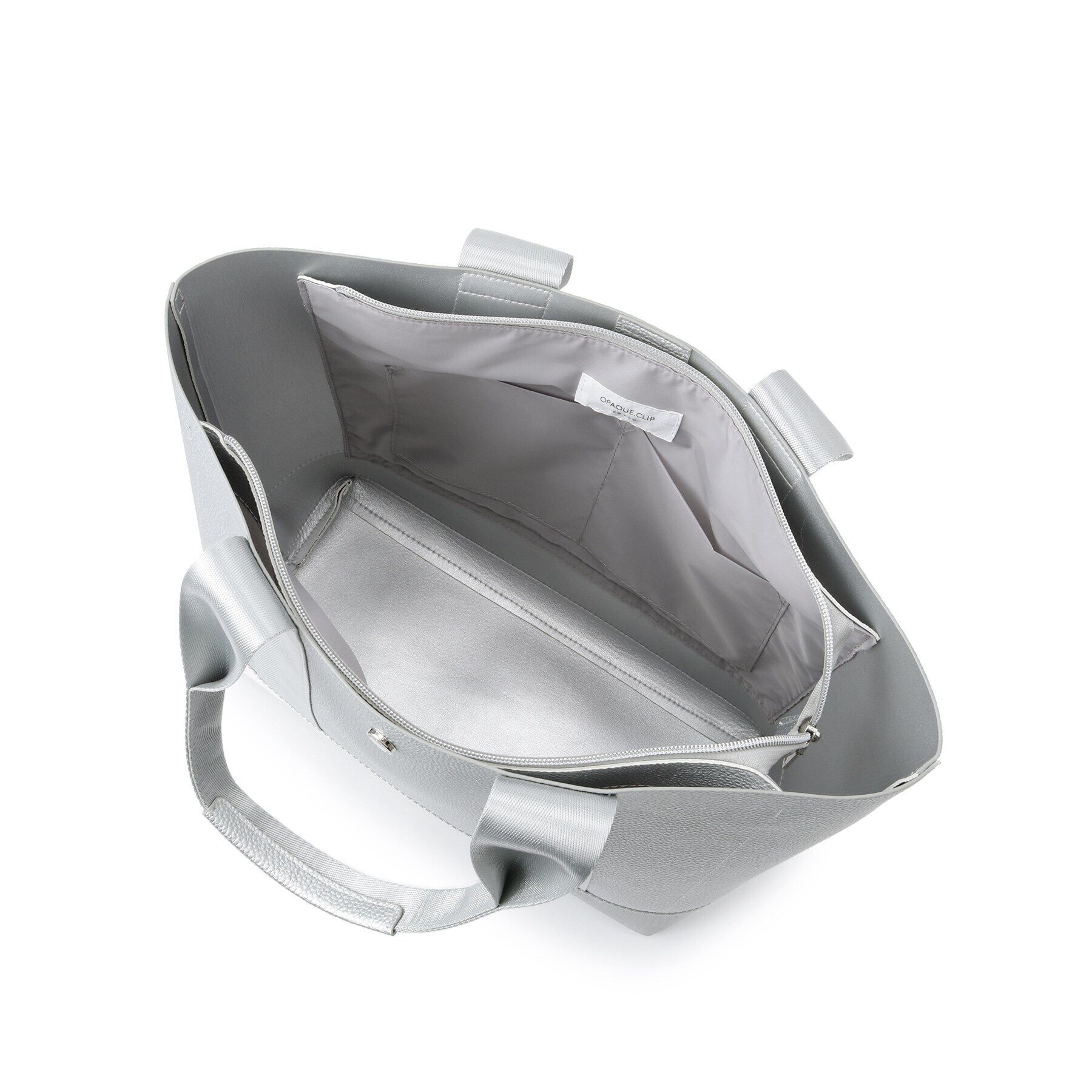 OPAQUE.CLIP「【A4サイズ対応】シュリンク合皮コンビビッグトートバッグ」|トートバッグ|