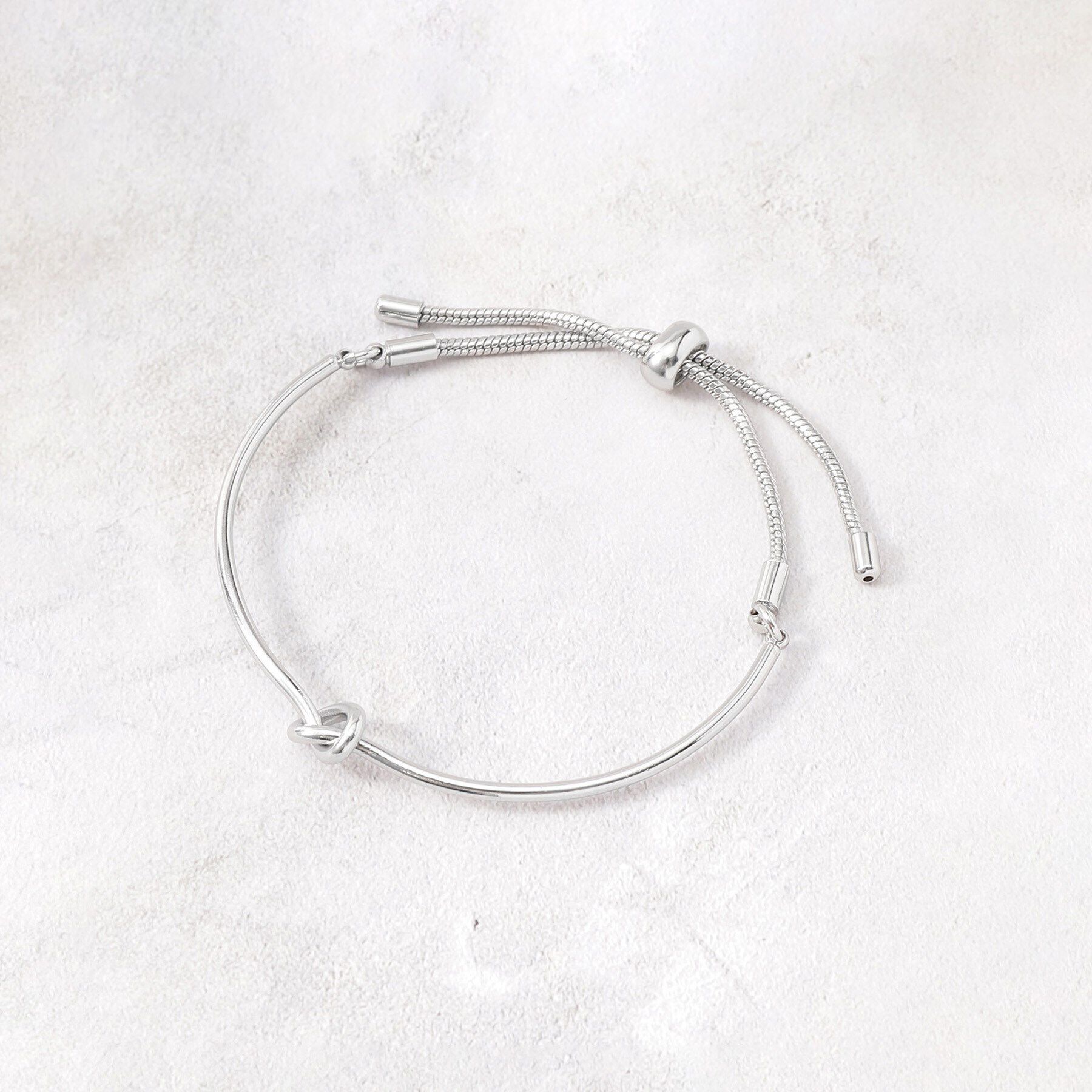 OPAQUE.CLIP「スライドメタルブレスレット」|ブレスレット・バングル|シルバー(006)