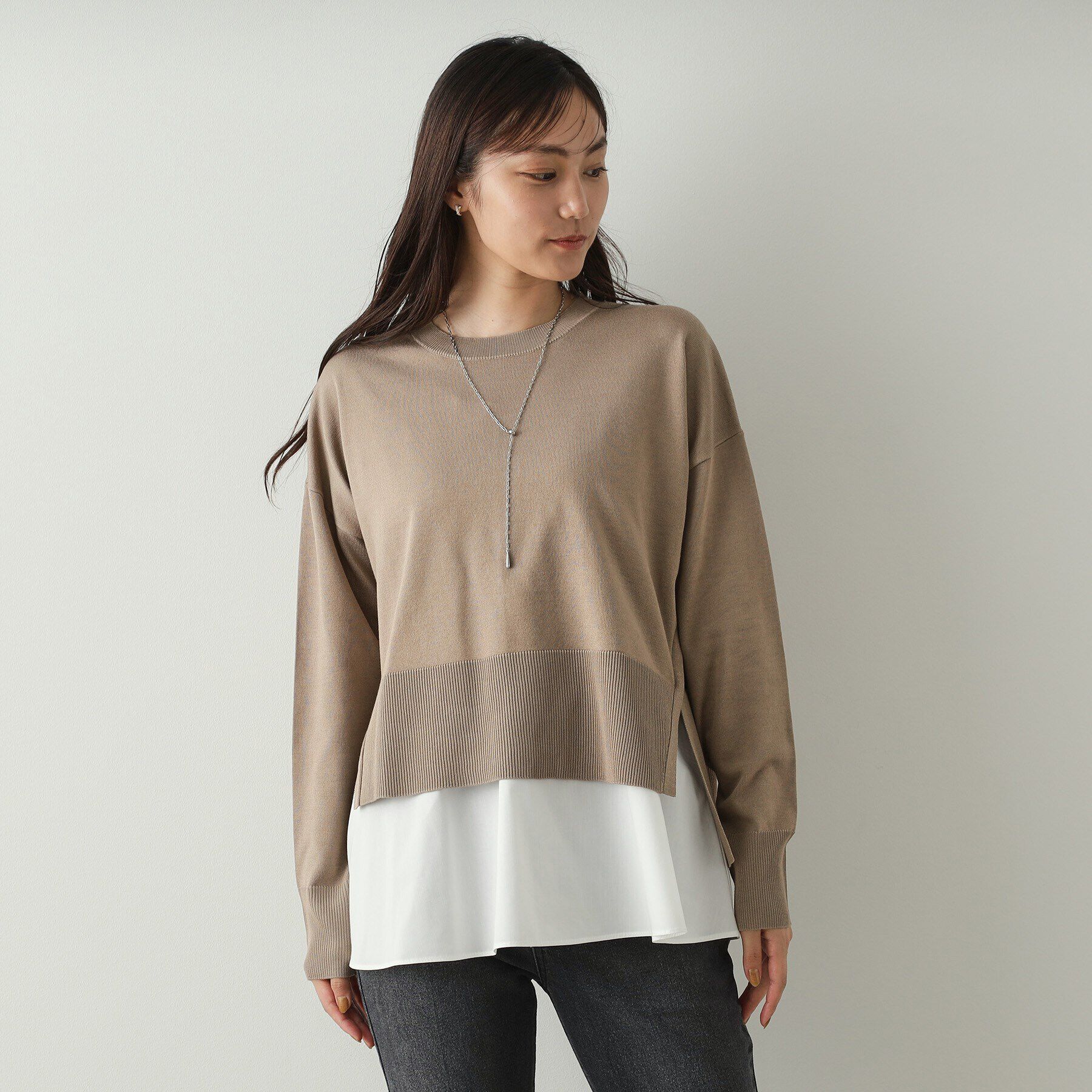 OPAQUE.CLIP「《ツインセット》リラクシーニット&times;ドッキングタンク【洗濯機洗い可】」|その他|