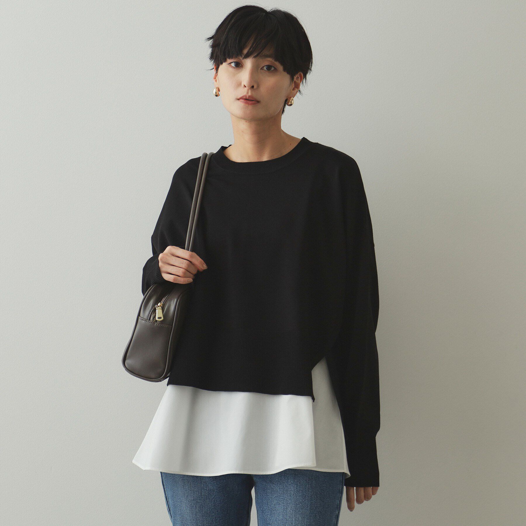 OPAQUE.CLIP「《ツインセット》リラクシーニット&times;ドッキングタンク【洗濯機洗い可】」|その他|