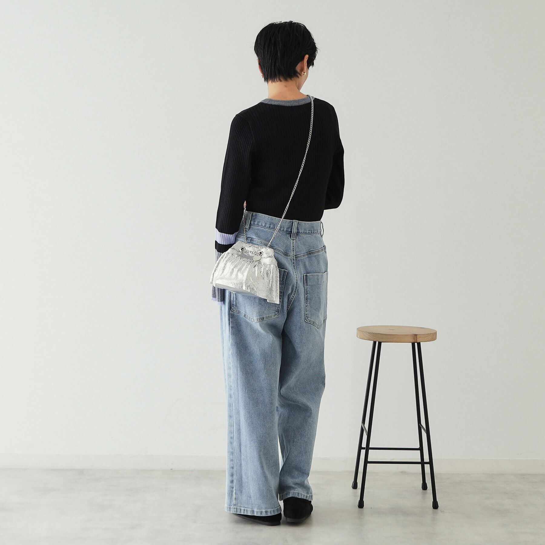 OPAQUE.CLIP「【2WAY】メタルメッシュフリルミニショルダーバッグ」|ショルダー・メッセンジャー|