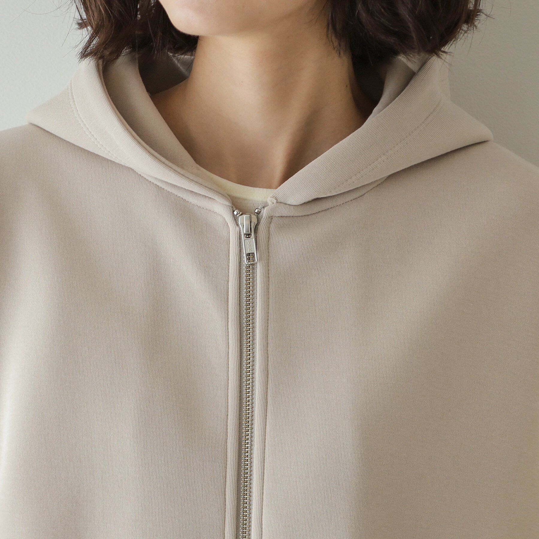 OPAQUE.CLIP「ダブルZIPパーカー【洗濯機洗い可】」|パーカー|