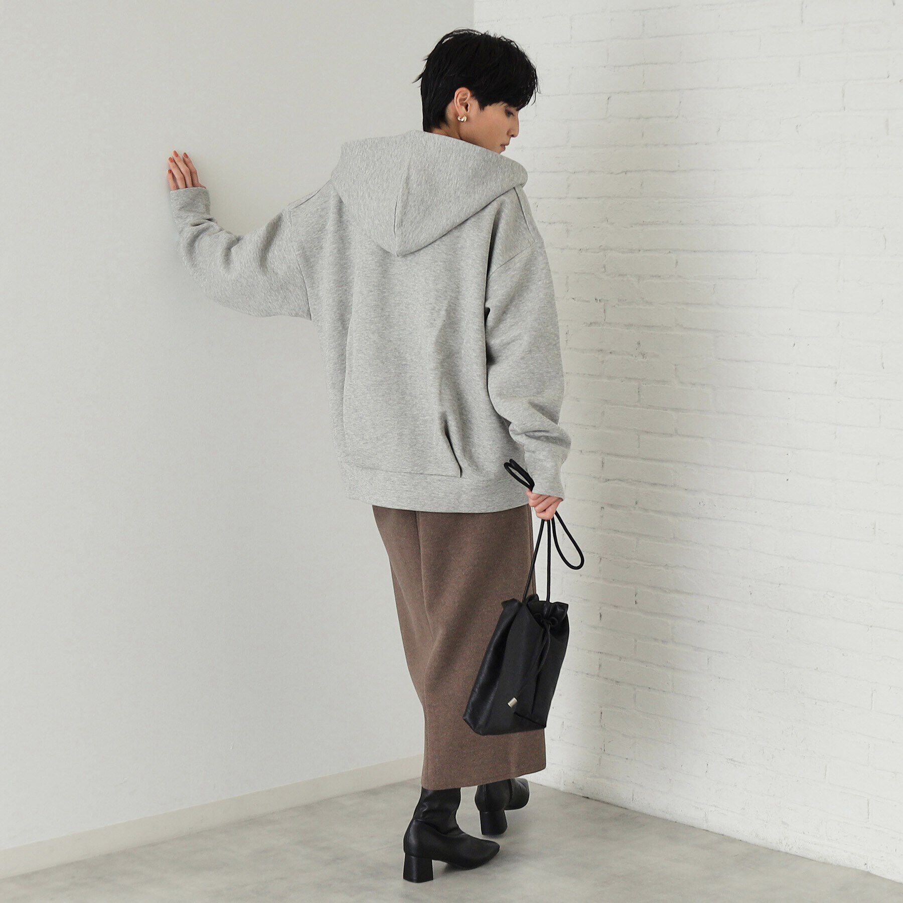 OPAQUE.CLIP「ダブルZIPパーカー【洗濯機洗い可】」|パーカー|