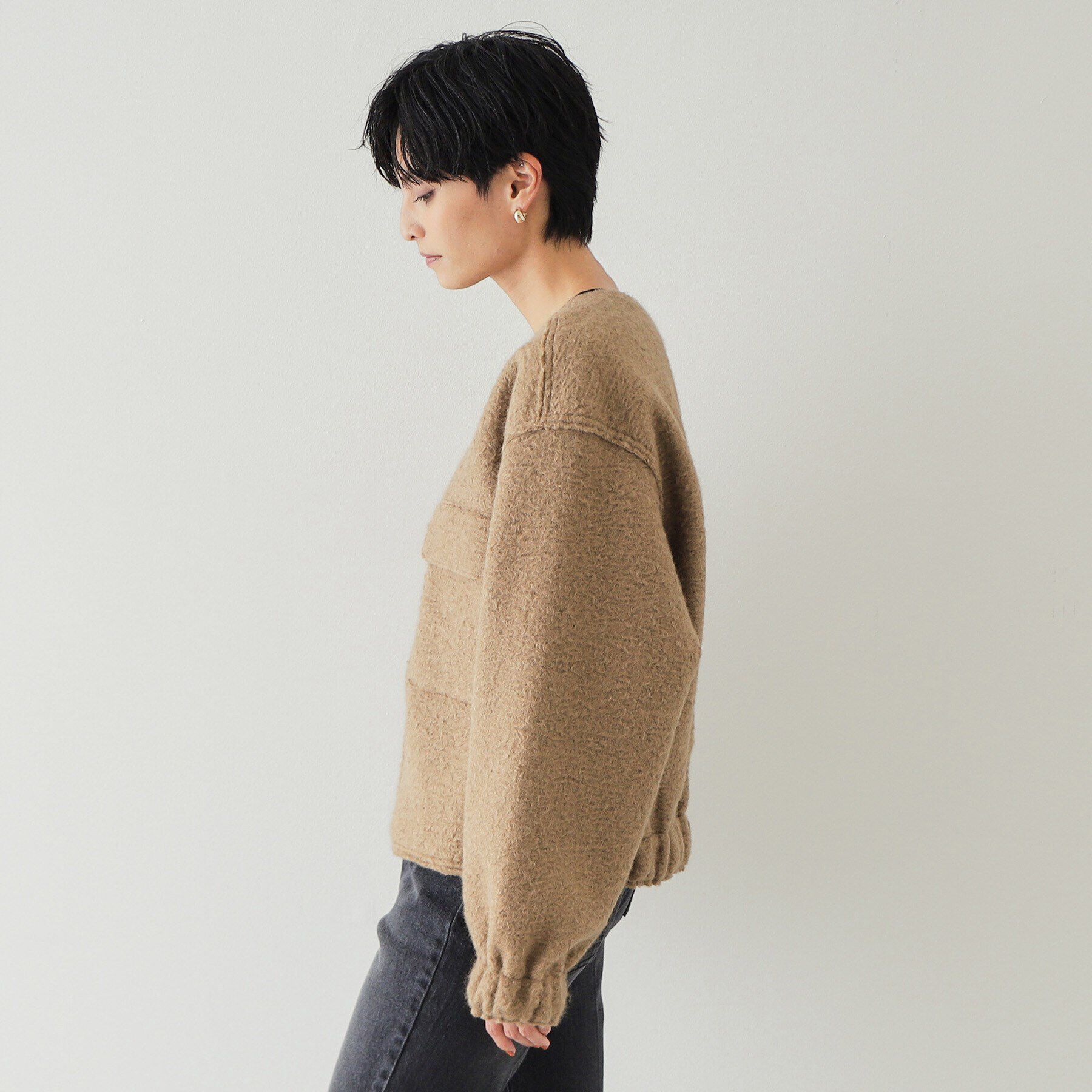 OPAQUE.CLIP「ダブルポケットボアブルゾン【洗濯機洗い可】」|ブルゾン・スタジャン|