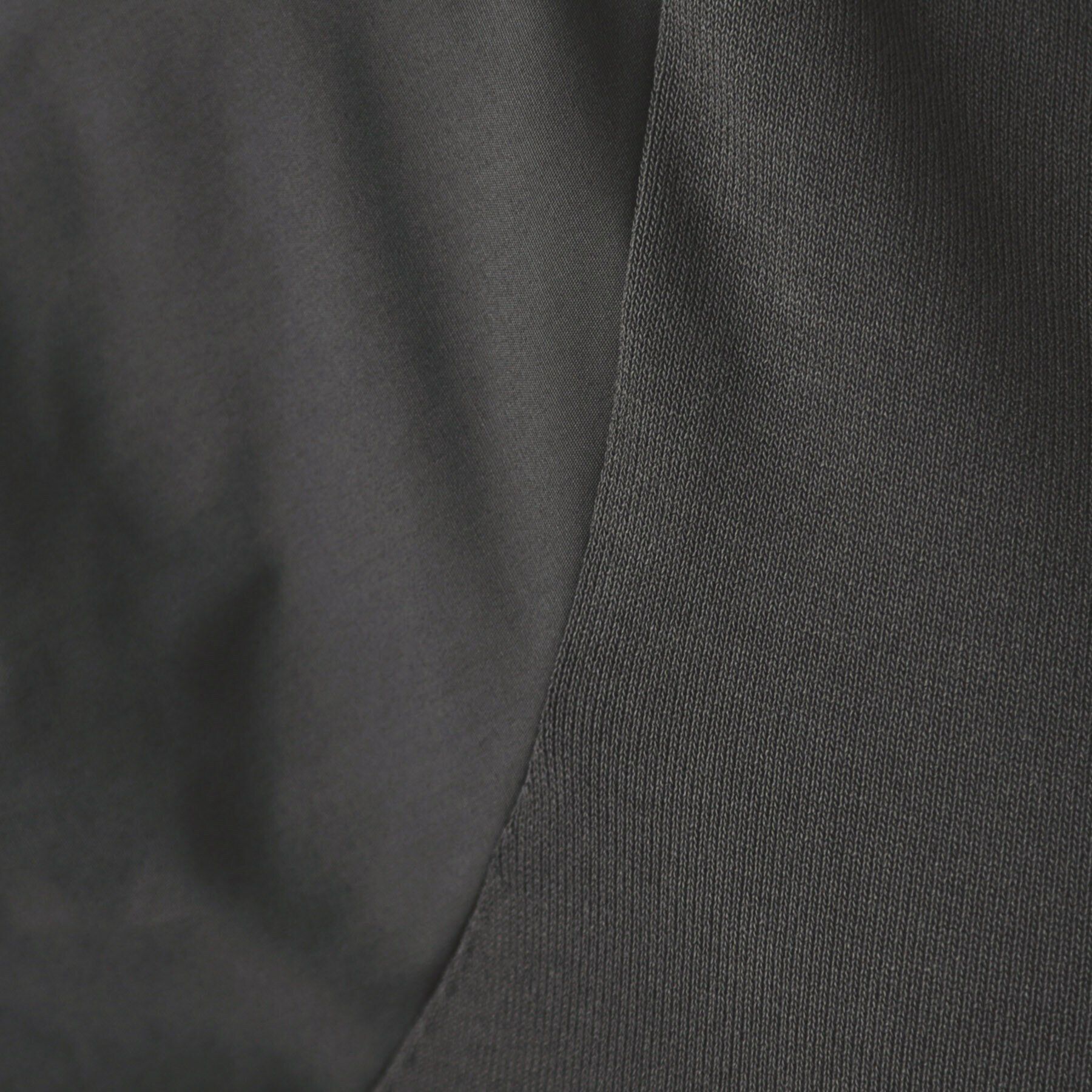 OPAQUE.CLIP「フハクスリーブ ドッキングニットフレアワンピース【洗濯機洗い可】」|ワンピース|