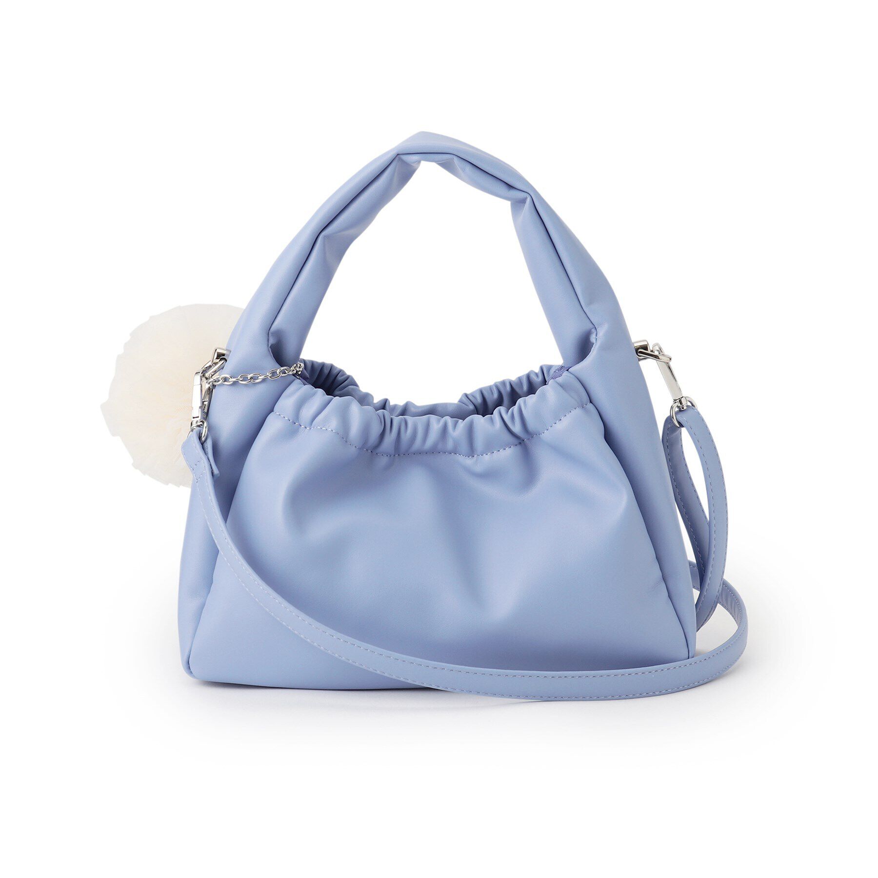 OPAQUE.CLIP「【2WAY】チュールチャーム付きミニショルダーバッグ」|ショルダー・メッセンジャー|