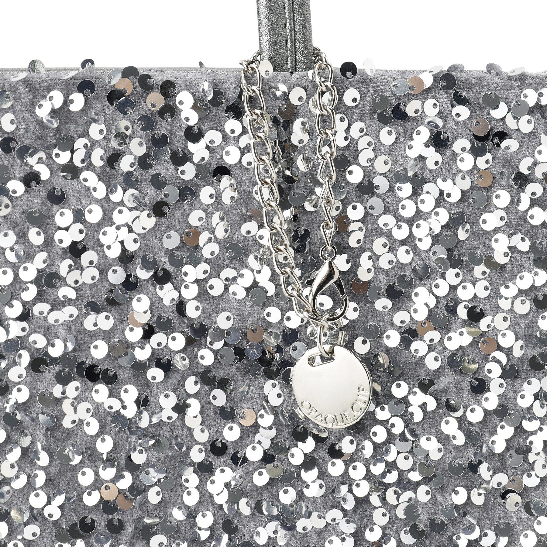 OPAQUE.CLIP「【A4サイズ対応】スパンコールコンビトートバッグ」|トートバッグ|