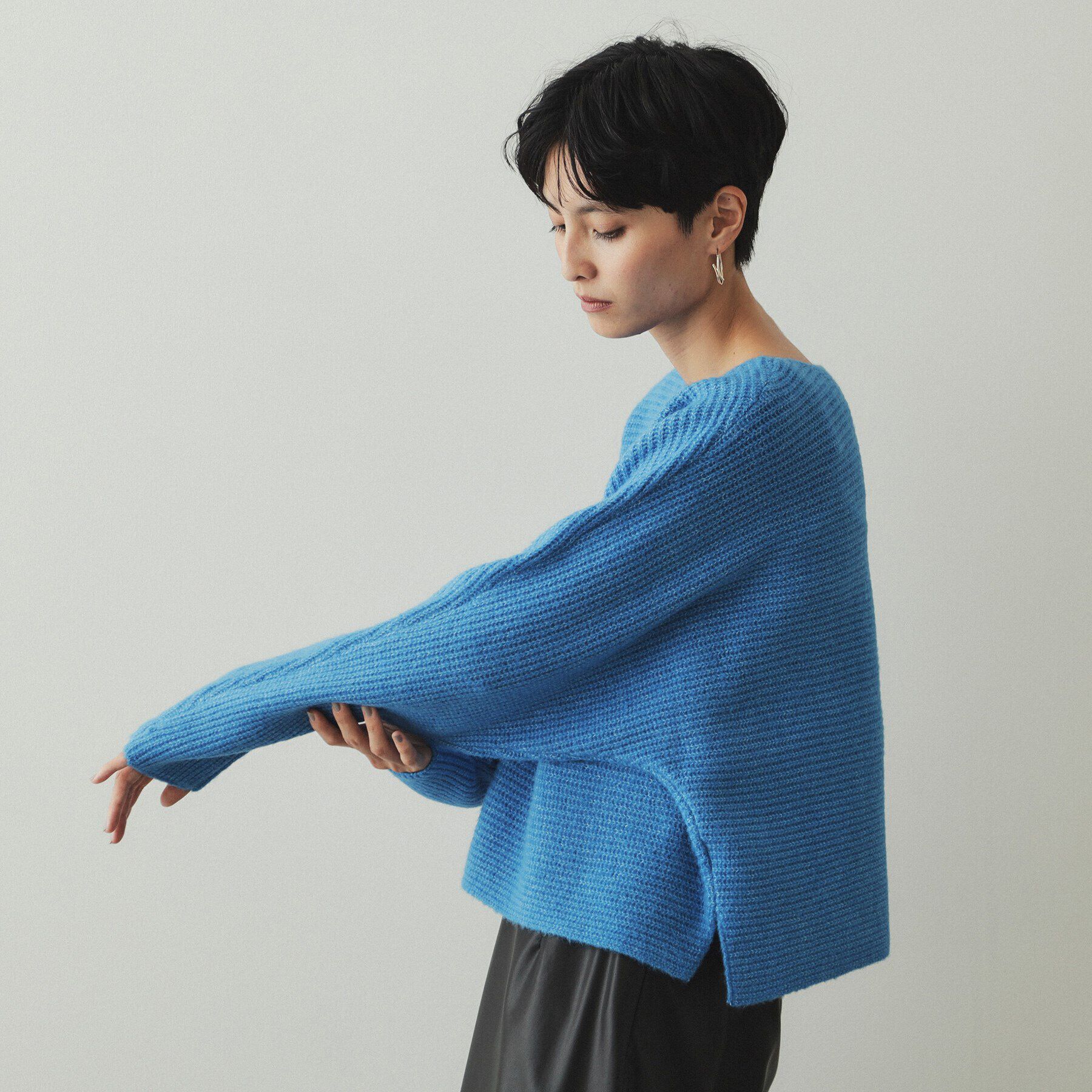OPAQUE.CLIP「リラクシードルマンスリーブニット【洗濯機洗い可】」|ニット・セーター|