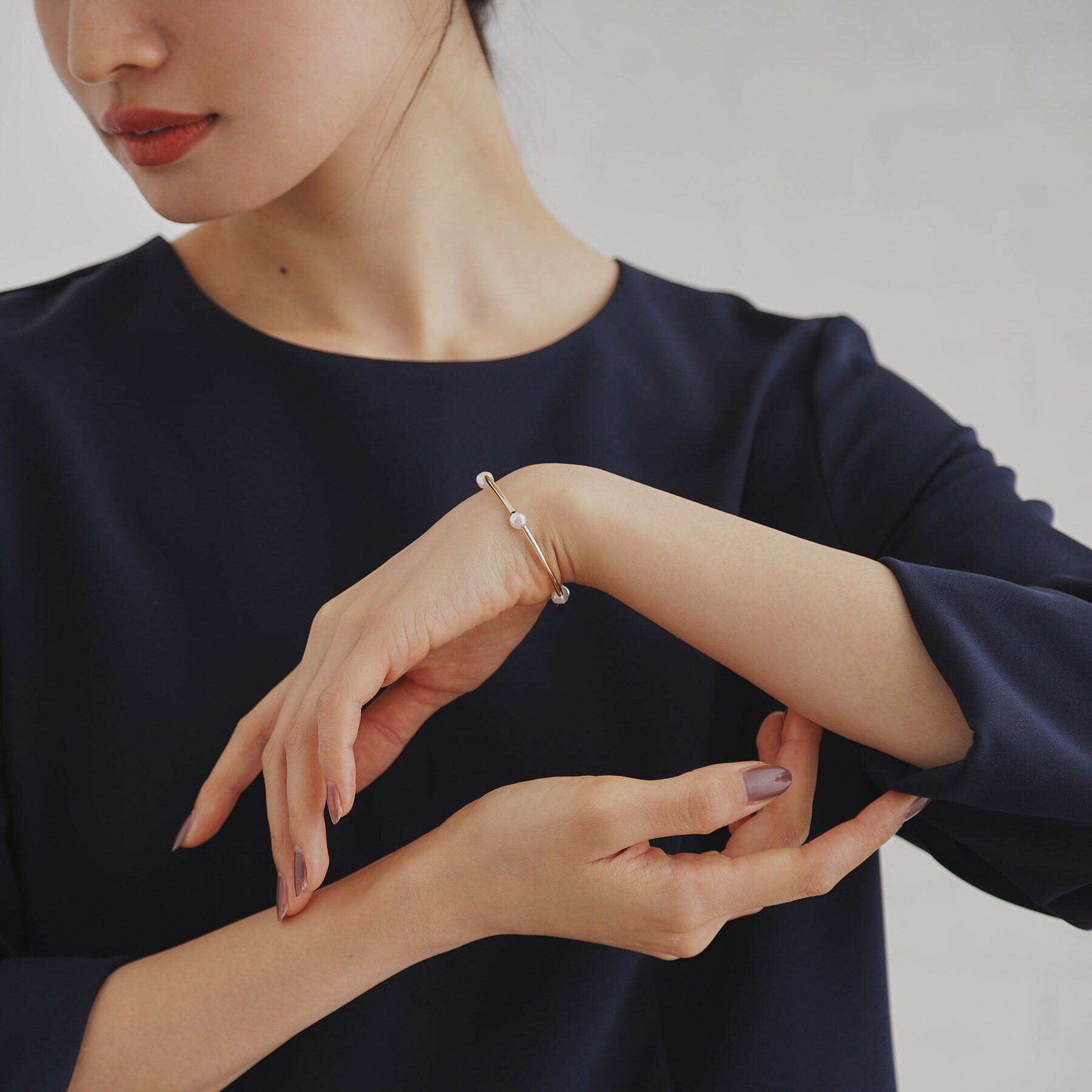 OPAQUE.CLIP「2連フェイクパールブレスレット」|ブレスレット・バングル|