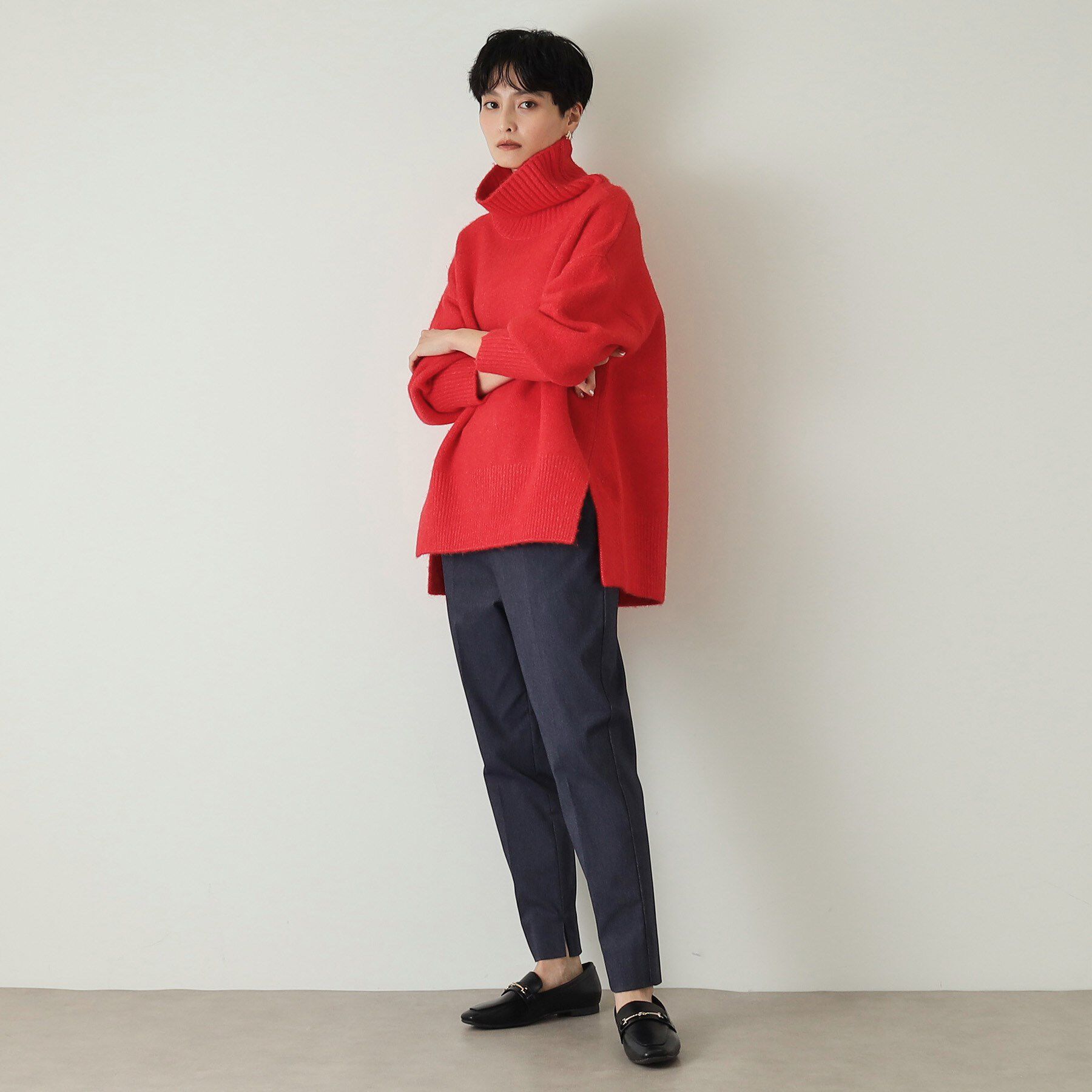 OPAQUE.CLIP「《S-LLsize》裏起毛ハイストレッチスティックパンツ【吸湿発熱/洗濯機洗い可】」|その他|