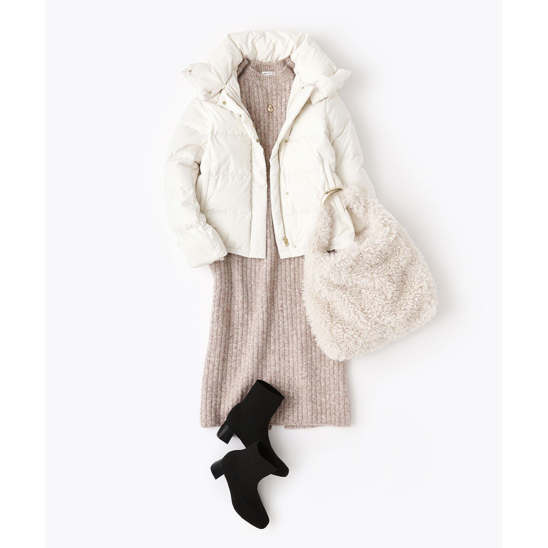 OPAQUE.CLIP「【A4サイズ対応】ラム風フェイクファーワンショルダーバッグ」|ショルダー・メッセンジャー|