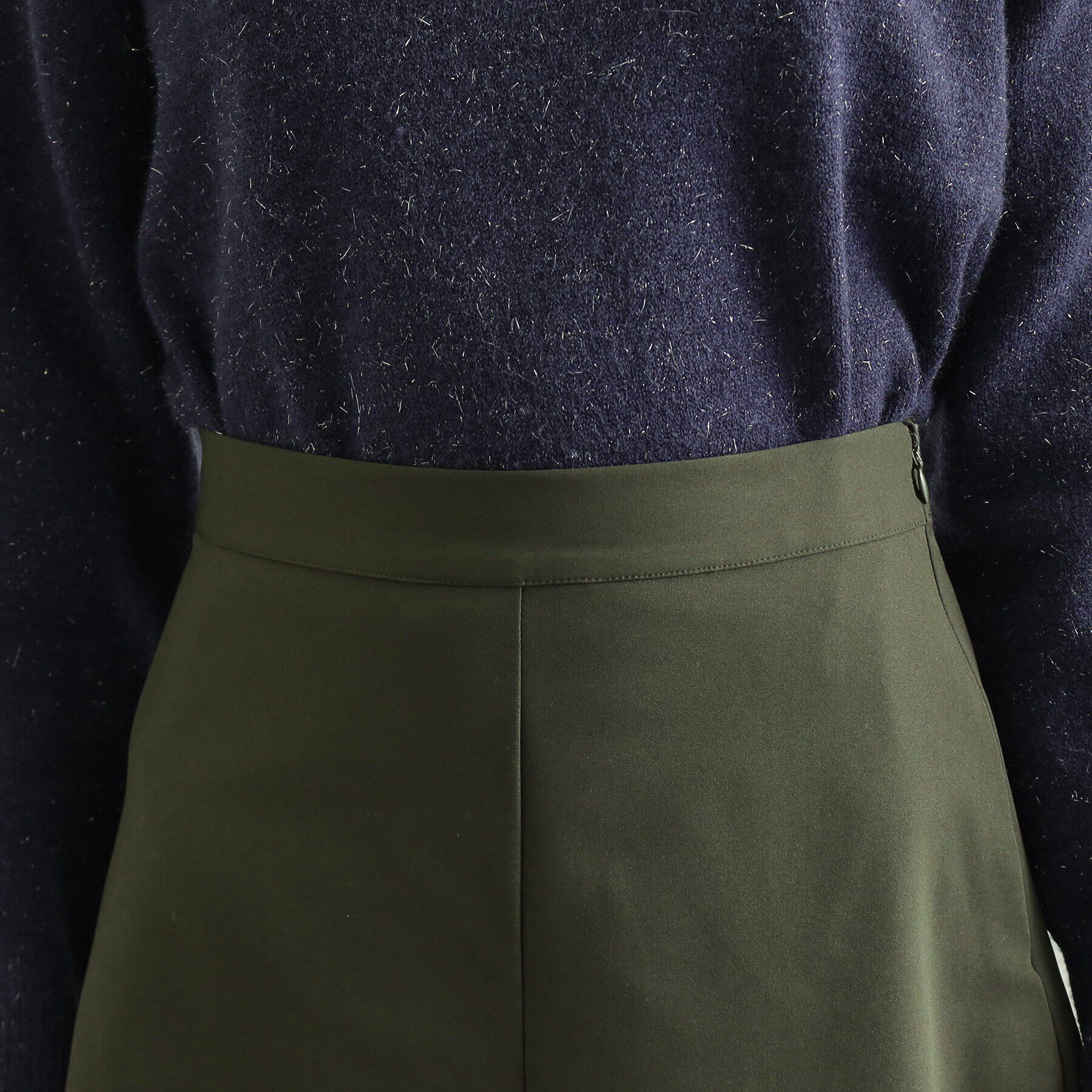 OPAQUE.CLIP「フロントタックミディスカート【洗濯機洗い可】」|スカート|