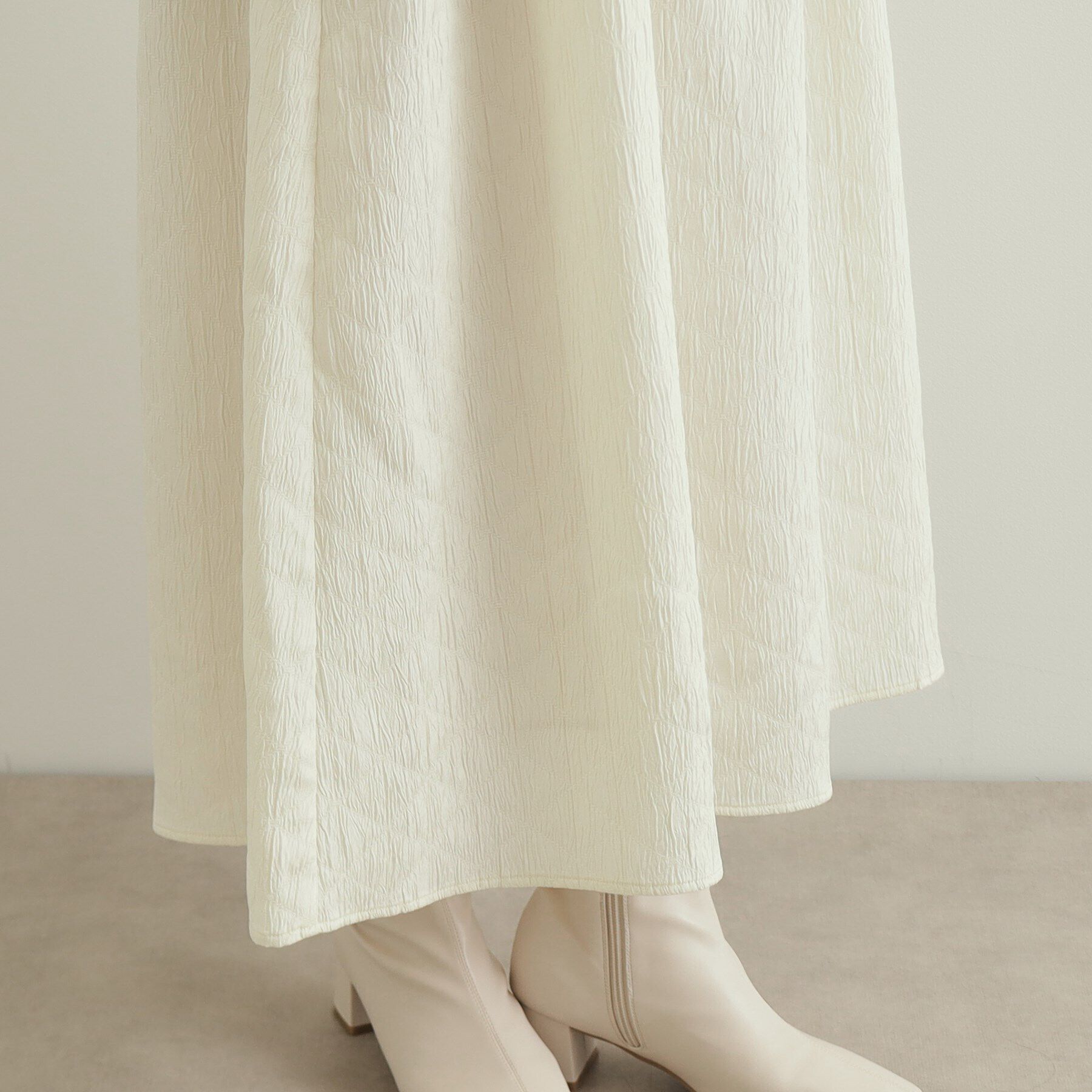 OPAQUE.CLIP「キルティングフレアスカート【洗える】」|スカート|