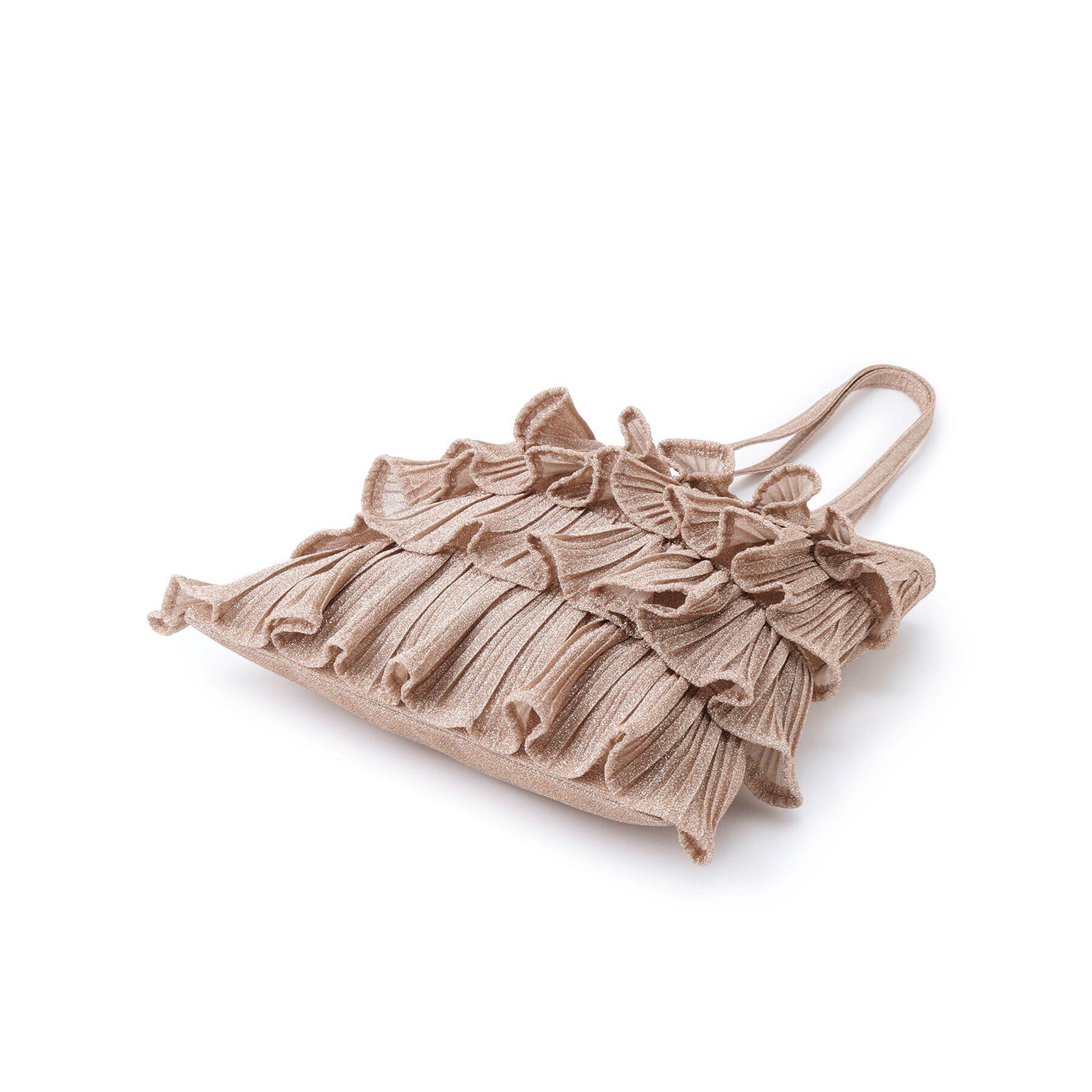 OPAQUE.CLIP「ティアードフリルラメトートバッグ」|トートバッグ|