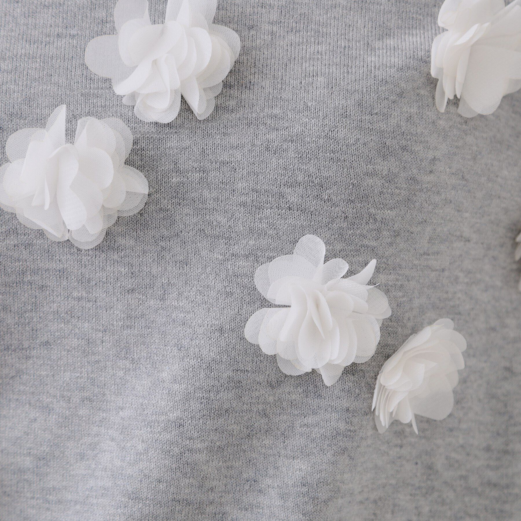 OPAQUE.CLIP「フラワーモチーフニット【洗濯機洗い可】」|ニット・セーター|