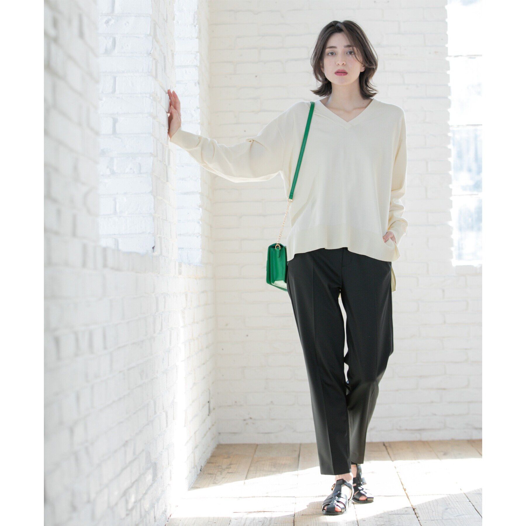 OPAQUE.CLIP「美脚ストレッチテーパードパンツ【洗濯機洗い可】」|その他|