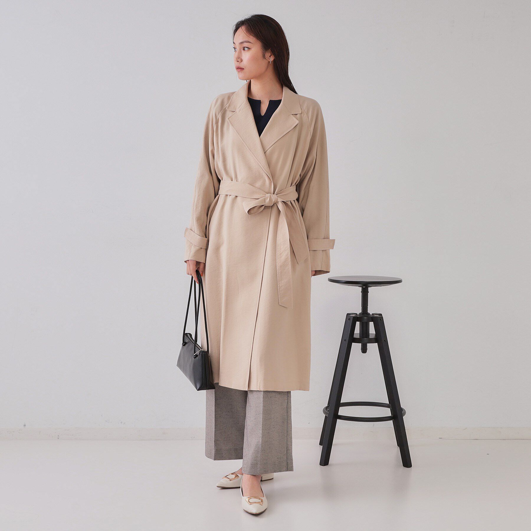 OPAQUE.CLIP「《大人百花掲載》リラクシートレンチコート【洗える】」|トレンチコート|
