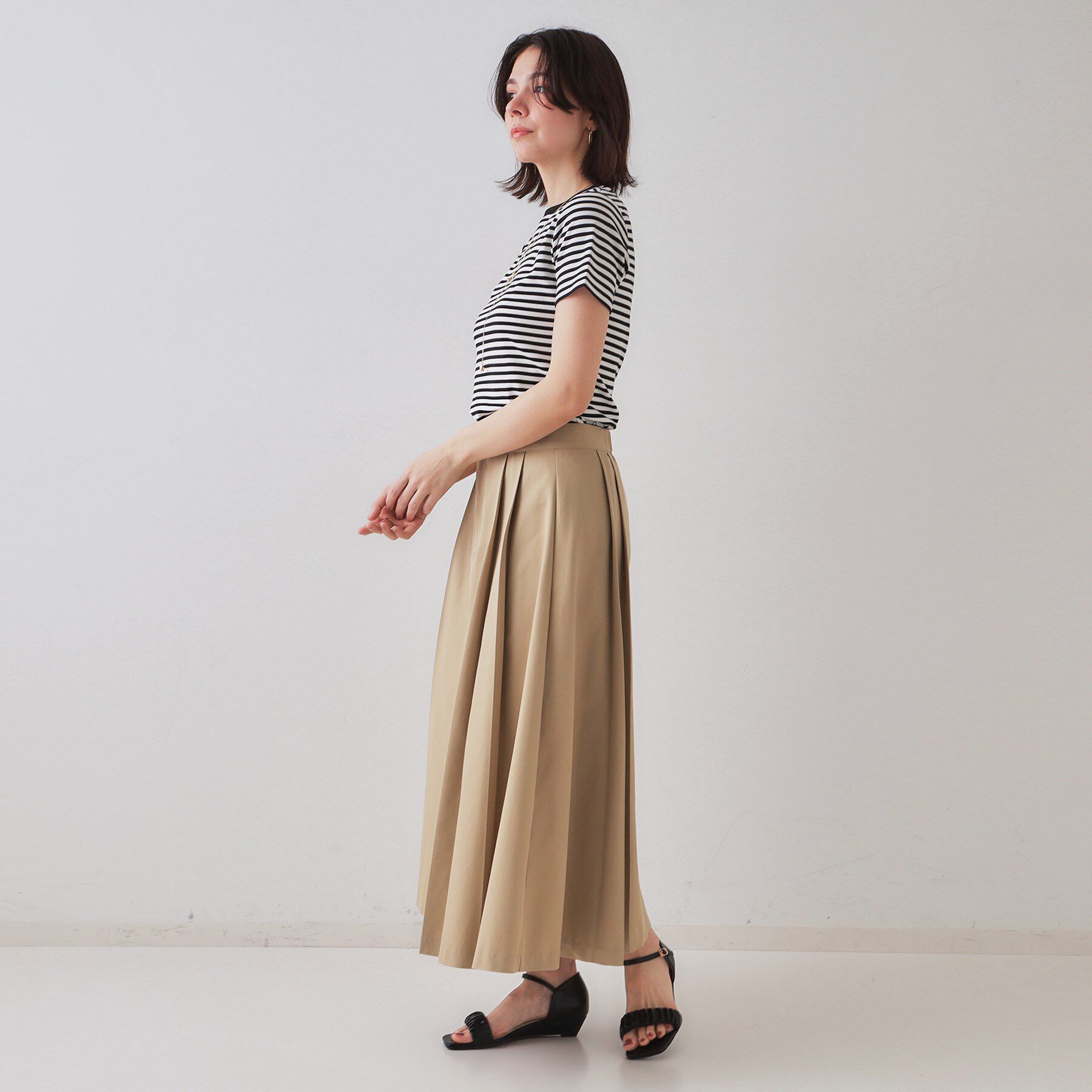 OPAQUE.CLIP「フライスベーシックTシャツ【洗濯機洗い可】」|Tシャツ・カットソー|