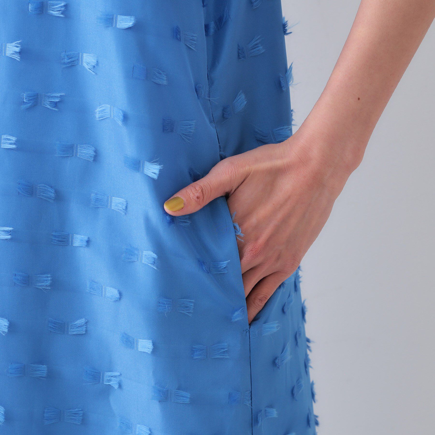 OPAQUE.CLIP「リボンジャカードキャミワンピース【洗濯機洗い可】」|ワンピース|