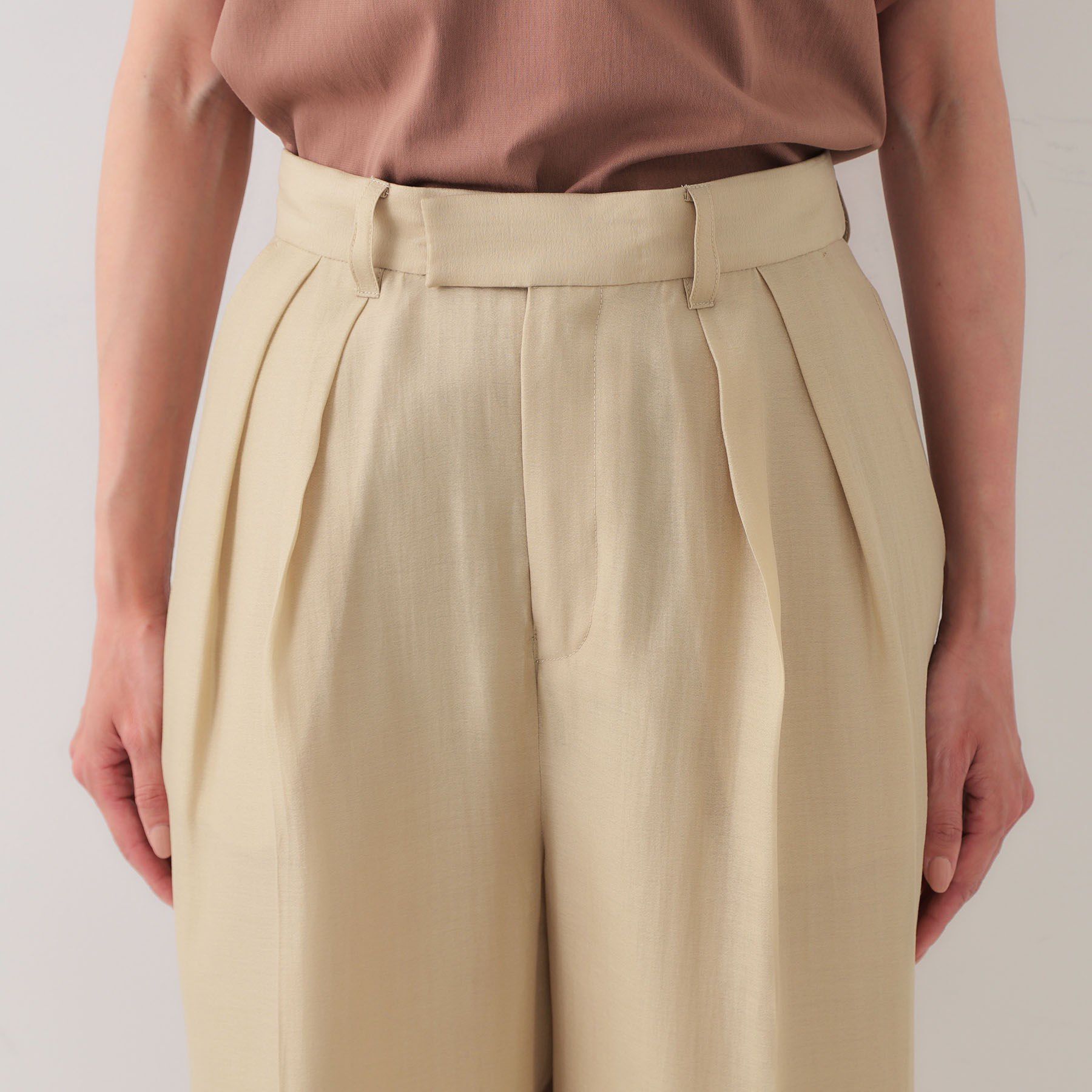 OPAQUE.CLIP「シアータックワイドパンツ【洗濯機洗い可】」|その他|