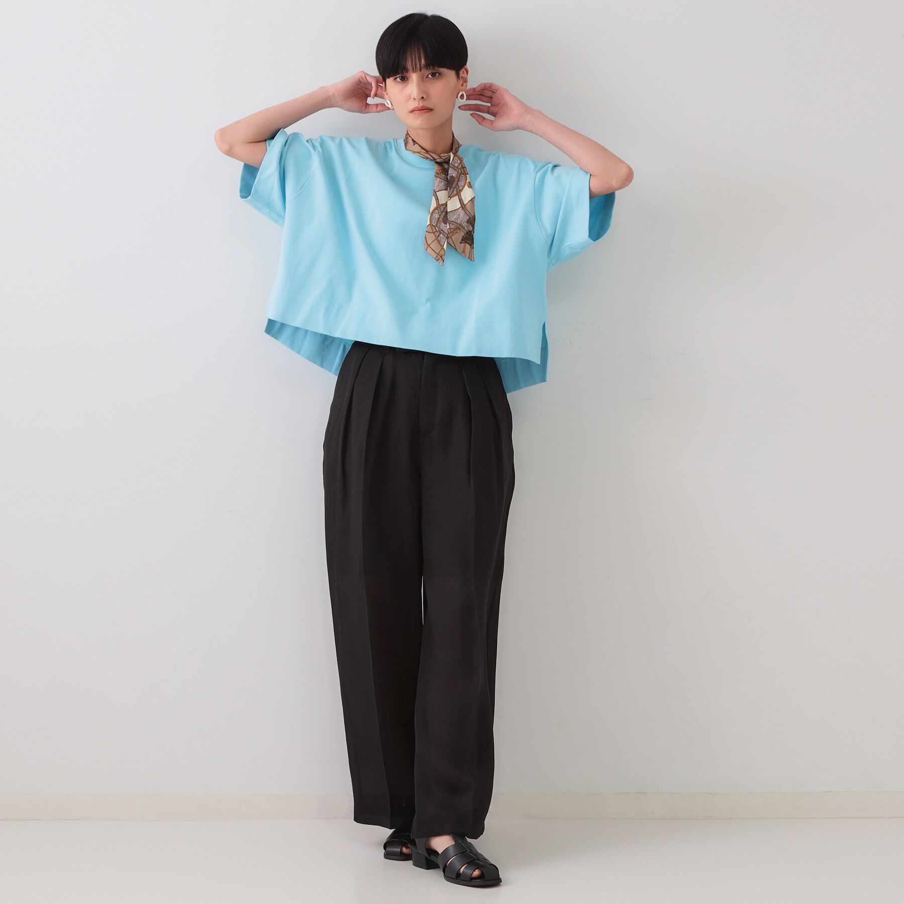 OPAQUE.CLIP「シアータックワイドパンツ【洗濯機洗い可】」|その他|