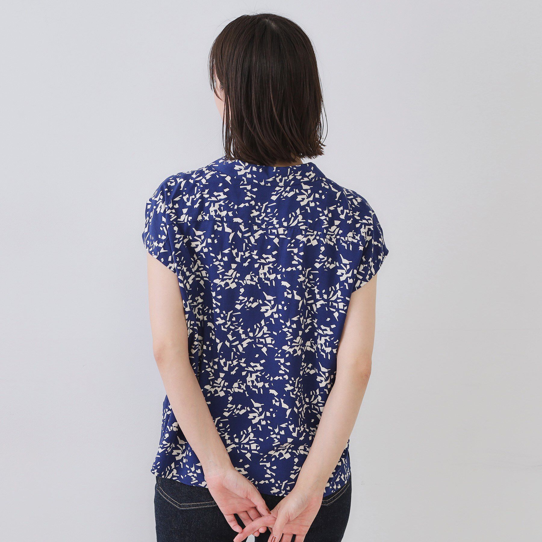 OPAQUE.CLIP「幾何柄プリントシャツ/セットアップ対応【洗える】」|シャツ・ブラウス|